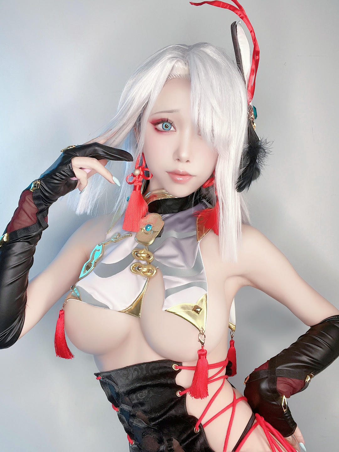 水淼Aqua-[2022-04-15] 🔹 申鶴 旗袍 🔹2_第1集