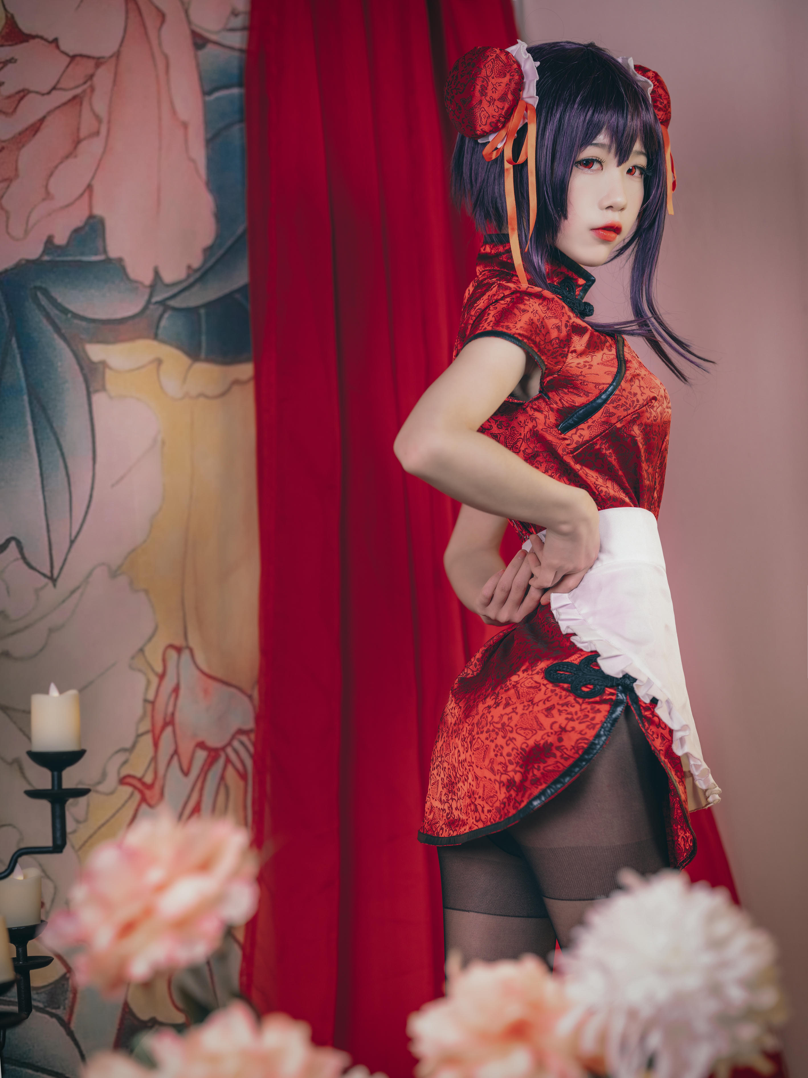 水淼 NO.028 霞之丘诗羽 旗袍 [29P-586M]_第1集
