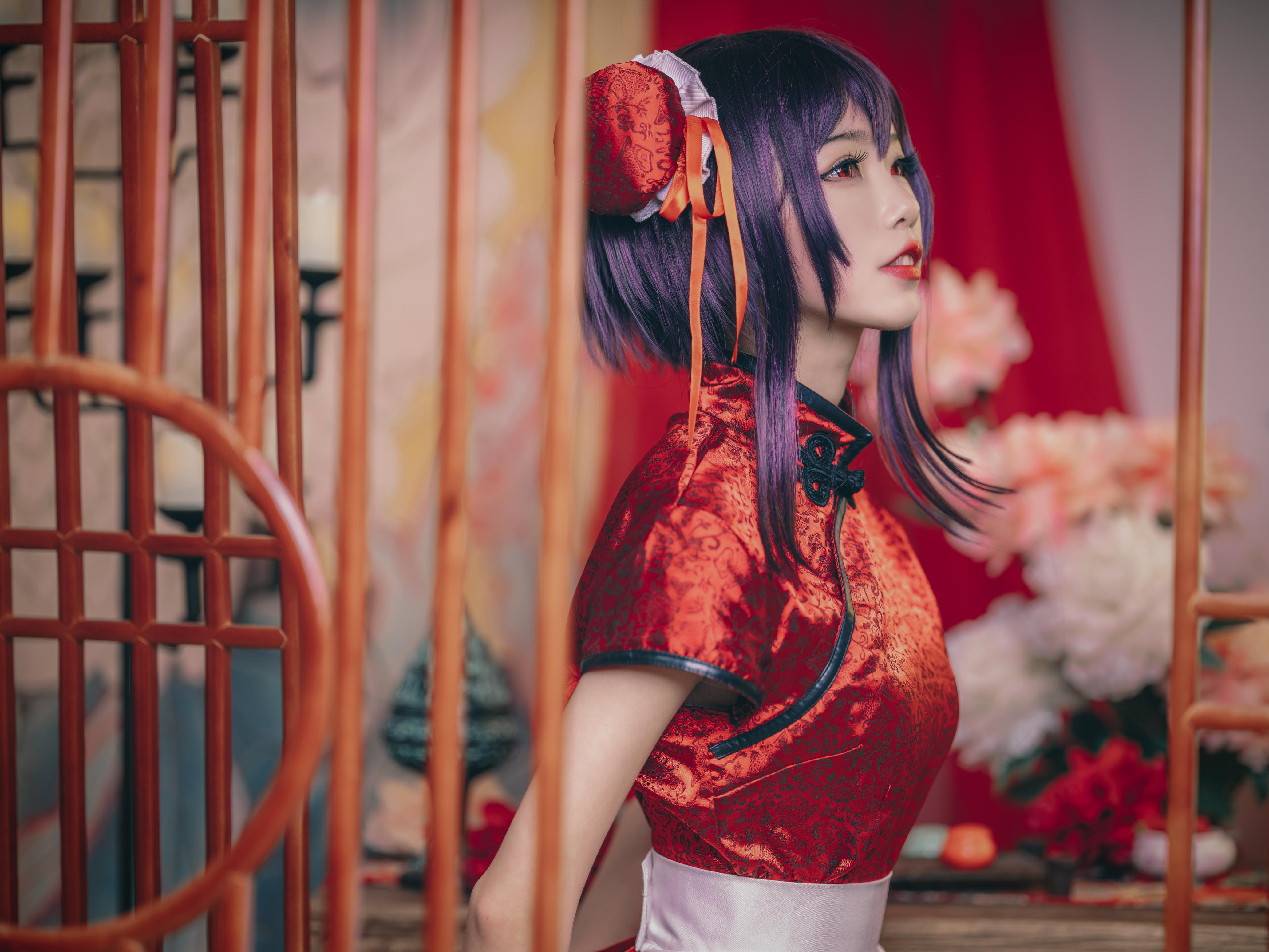水淼 NO.028 霞之丘诗羽 旗袍 [29P-586M]_第1集