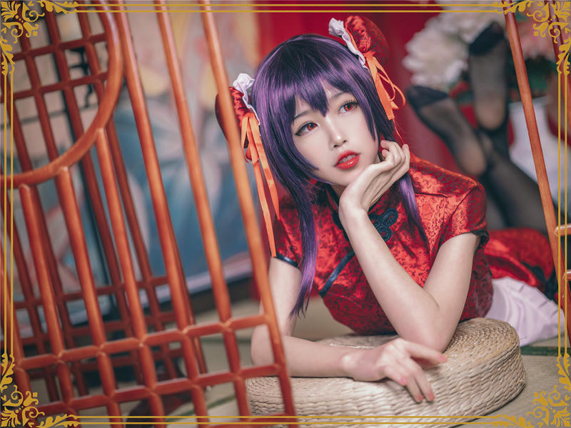 水淼 NO.028 霞之丘诗羽 旗袍 [29P-586M]_第1集