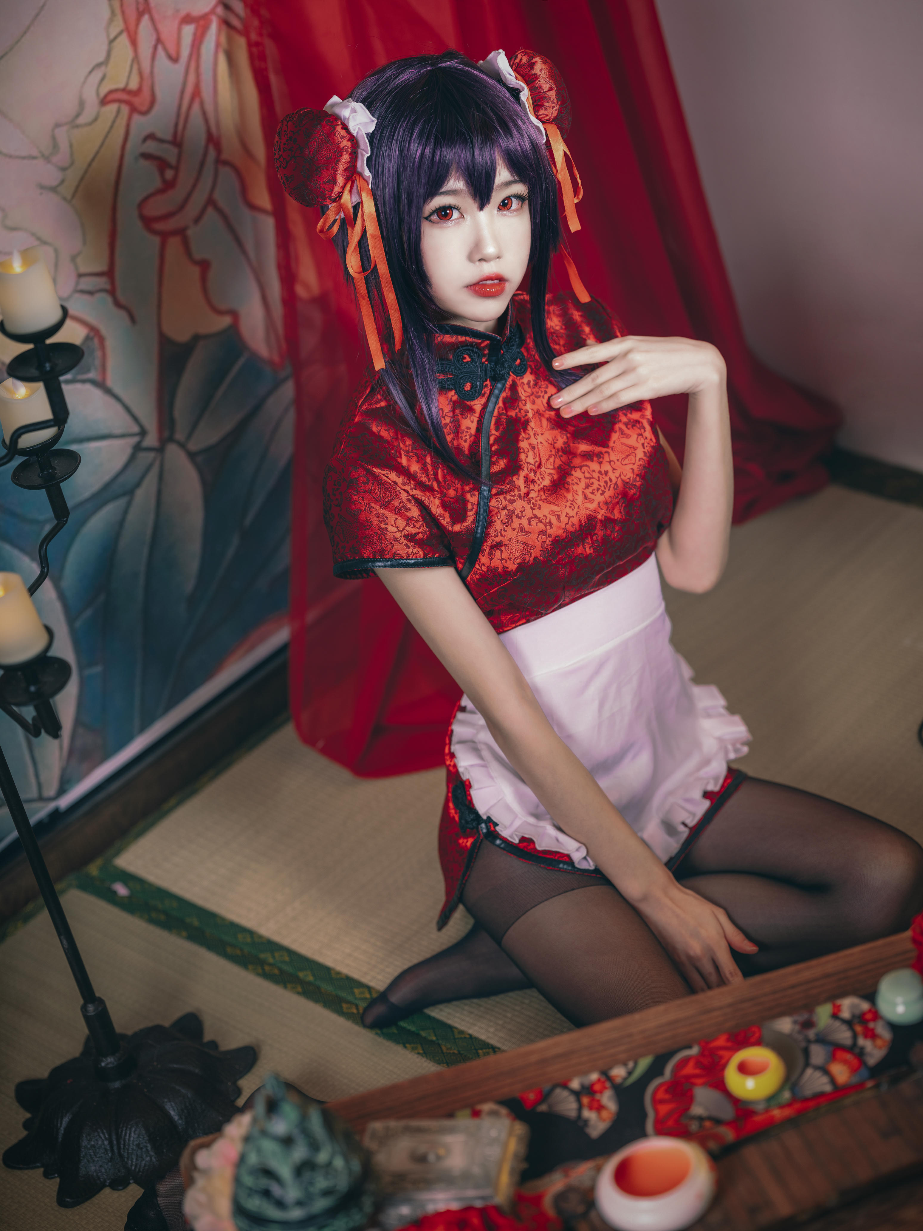 水淼 NO.028 霞之丘诗羽 旗袍 [29P-586M]_第1集