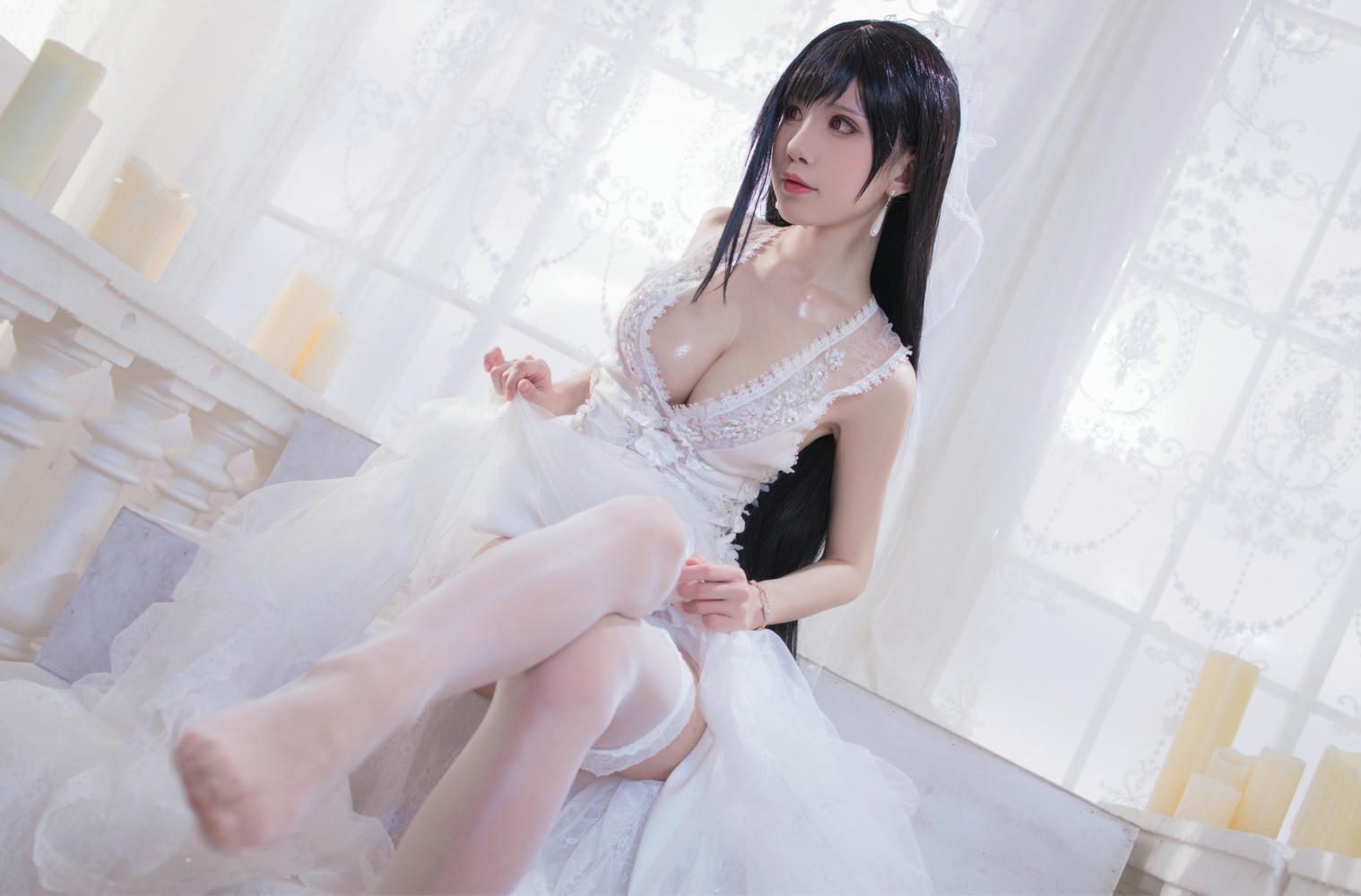 水淼 NO.063 蒂法蜜蜂&婚纱&黑皮蜜蜂 [88P-105MB]_第1集