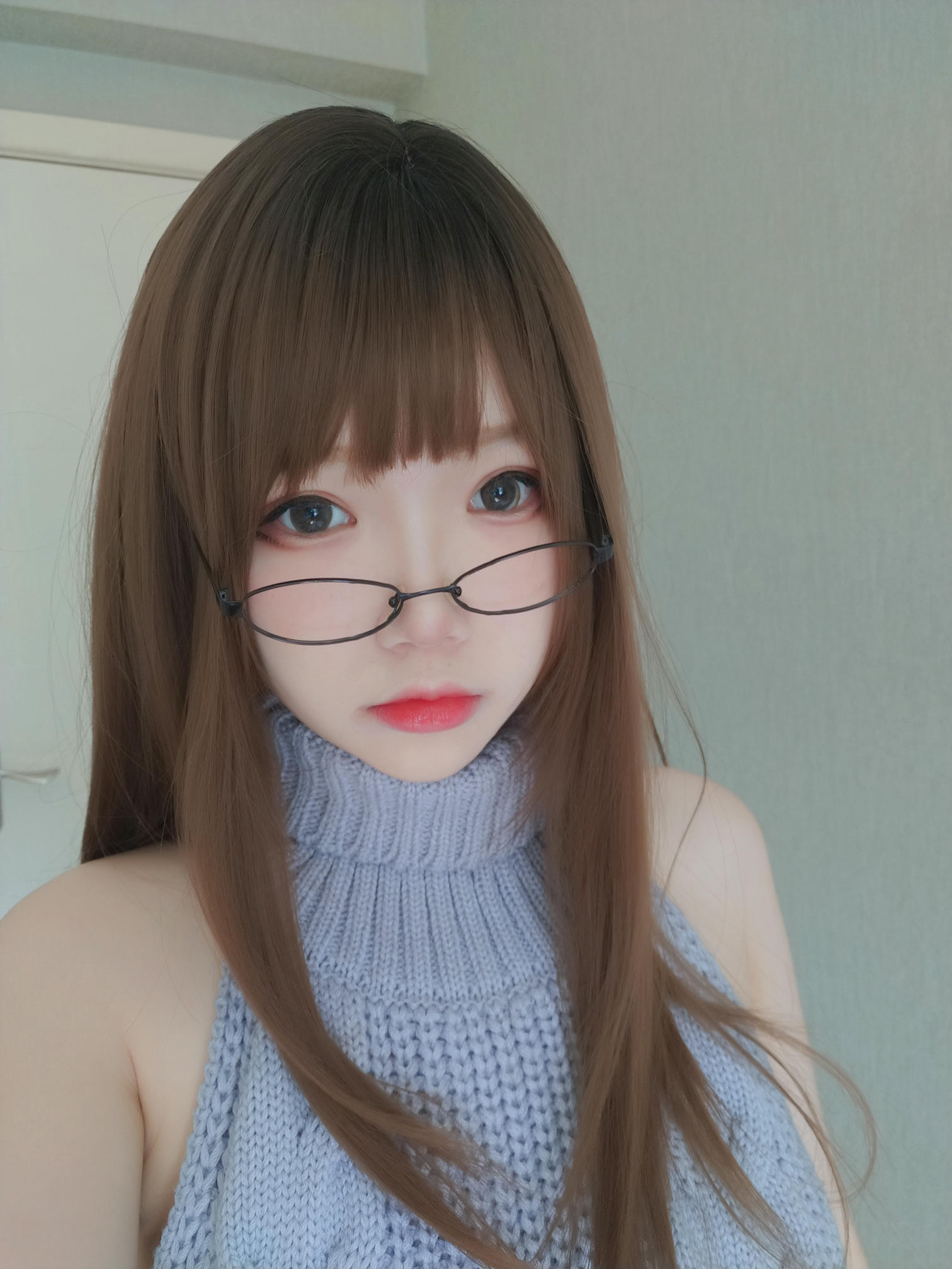 雪晴Astra 自撮りVol.23 黑丝漏背毛衣 [154P19V-1.51GB]_第1集