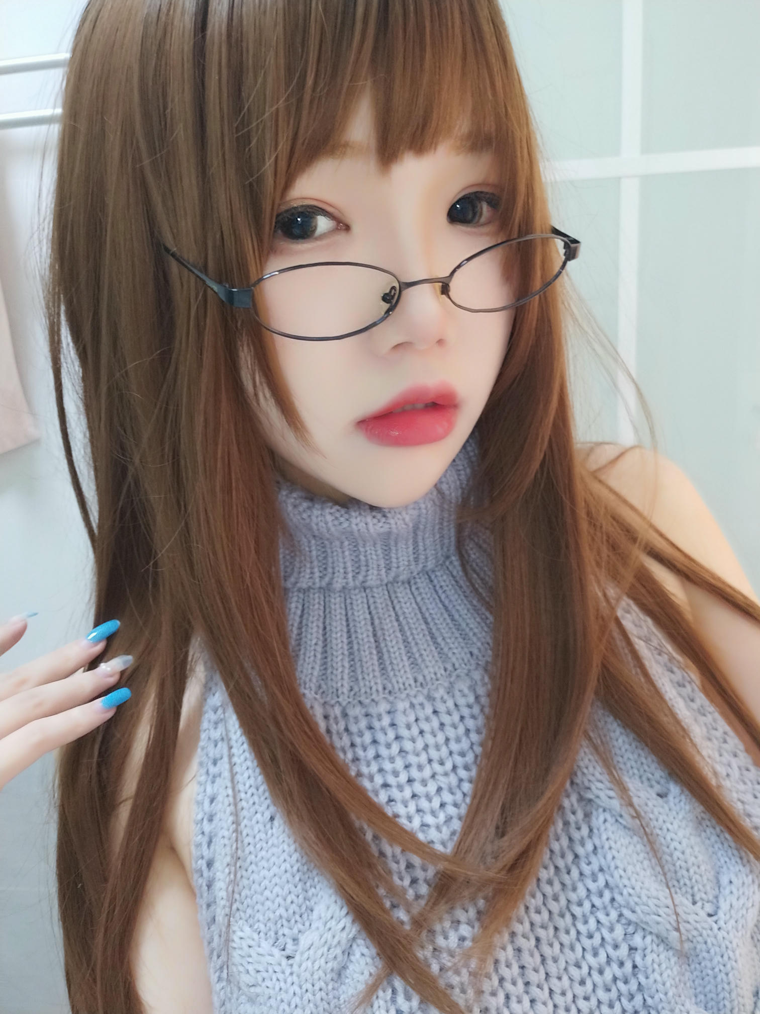 雪晴Astra 自撮りVol.23 黑丝漏背毛衣 [154P19V-1.51GB]_第5集