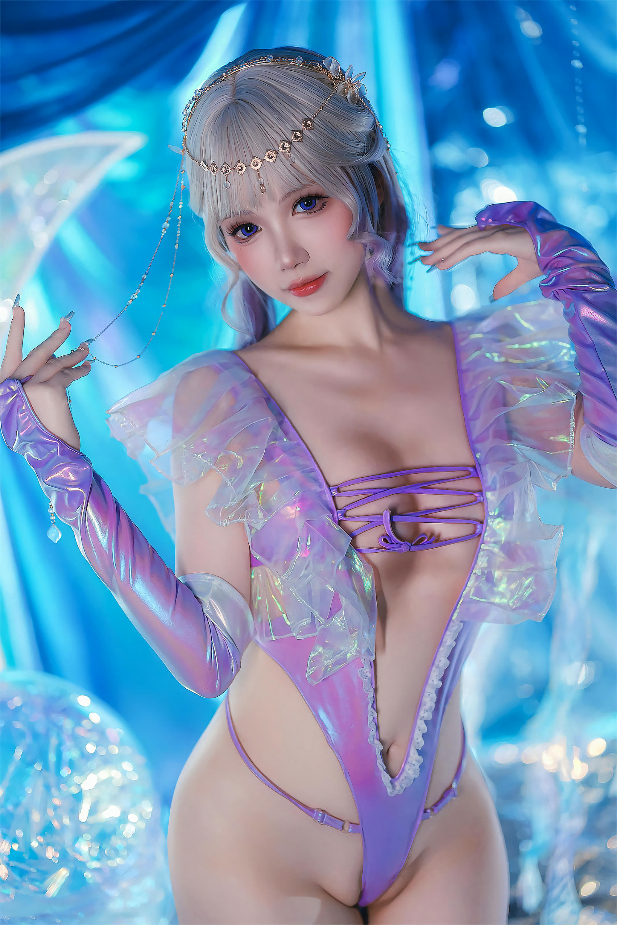 雪晴Astra NO.034 镭射泳衣 [72P 4V 550MB]_第1集
