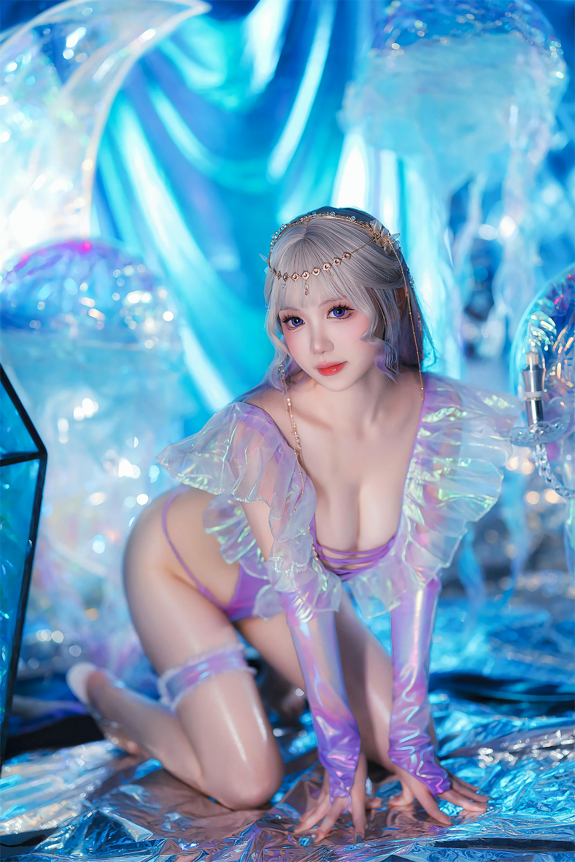 雪晴Astra NO.034 镭射泳衣 [72P 4V 550MB]_第4集