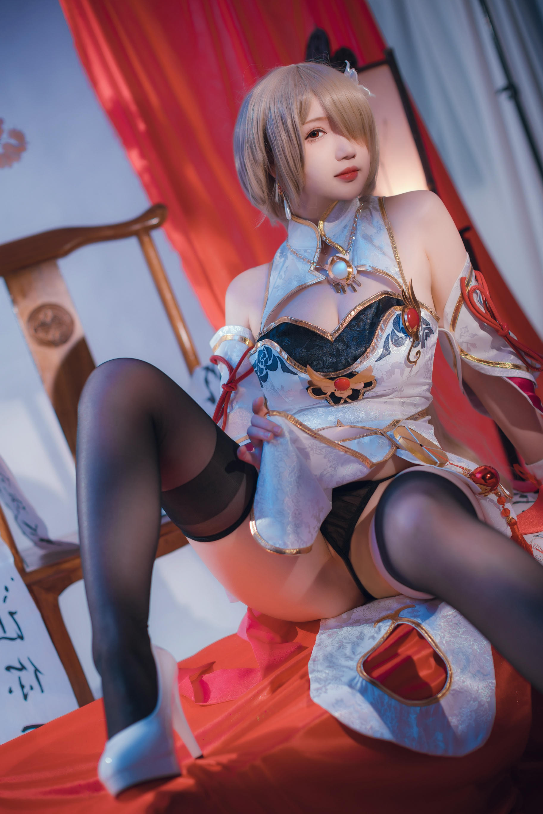 雪晴Astra NO.036 崩坏3 丽塔·浣溪沙旗袍 [56P5V 285MB]_第1集
