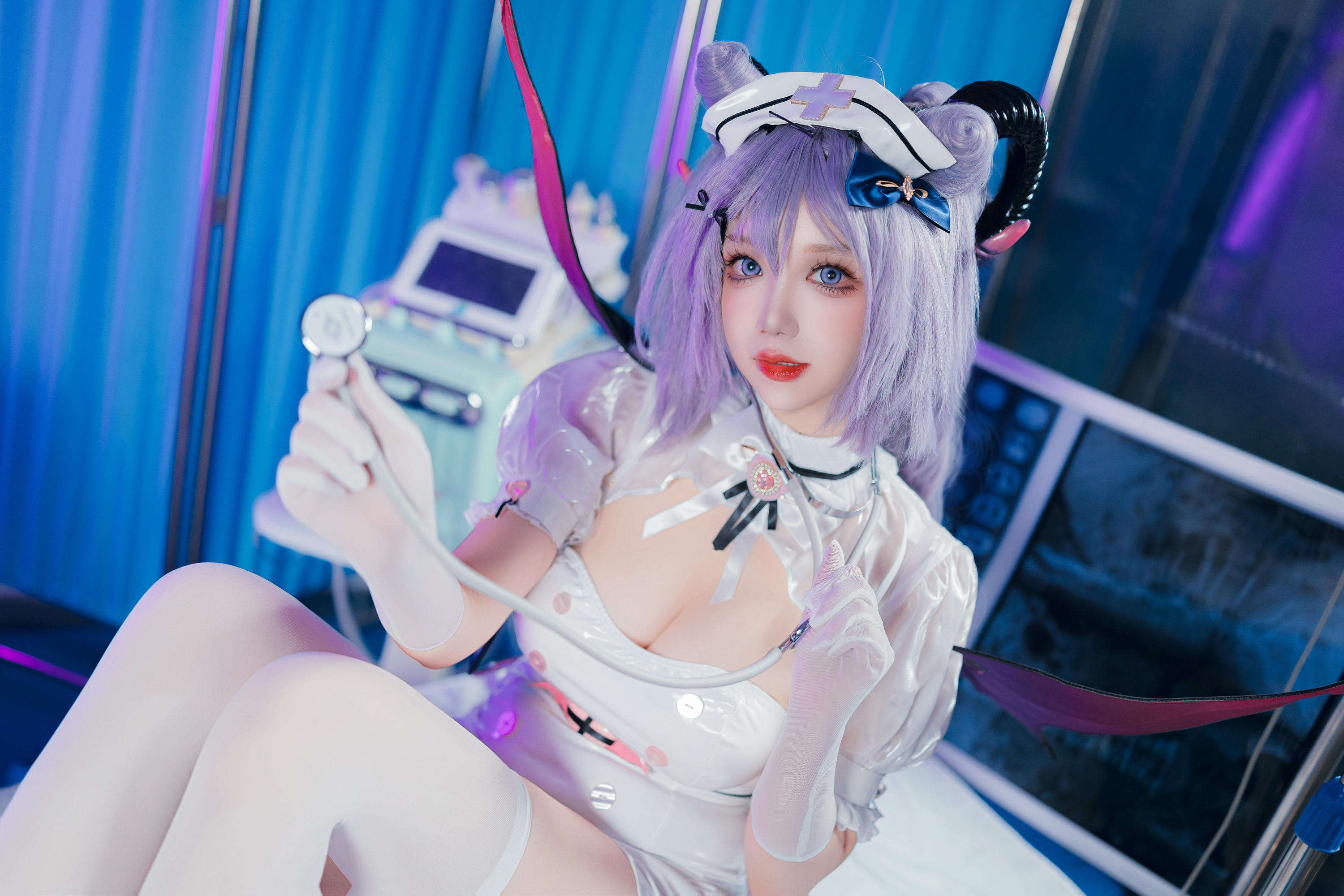 雪晴Astra NO.069 2024万圣节 护士刻晴 [61P4V 1.9GB]_第2集