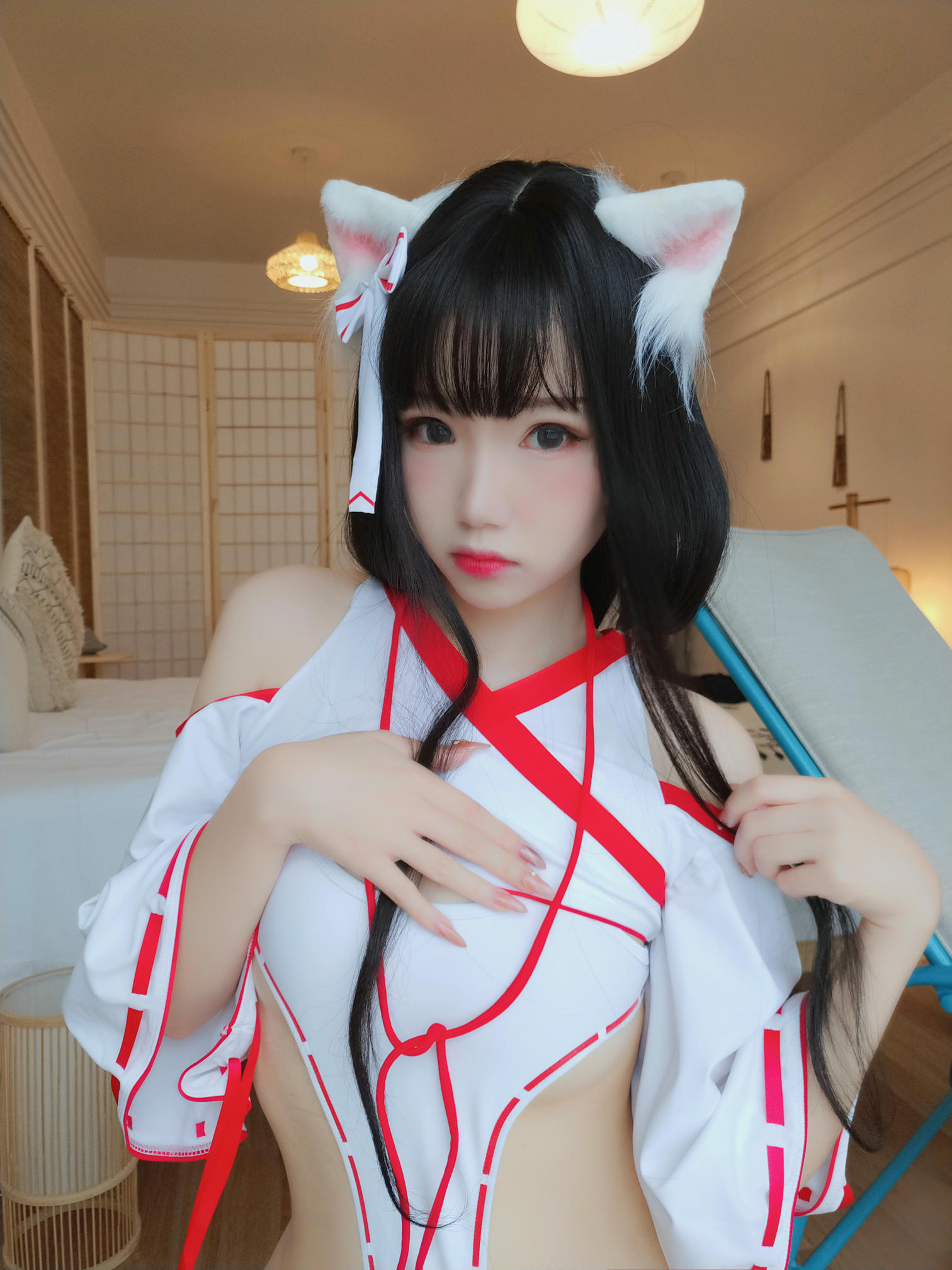 雪晴Astra 自撮りVol.04 神社の猫 (動画入り) [96P9V-664MB]_第1集