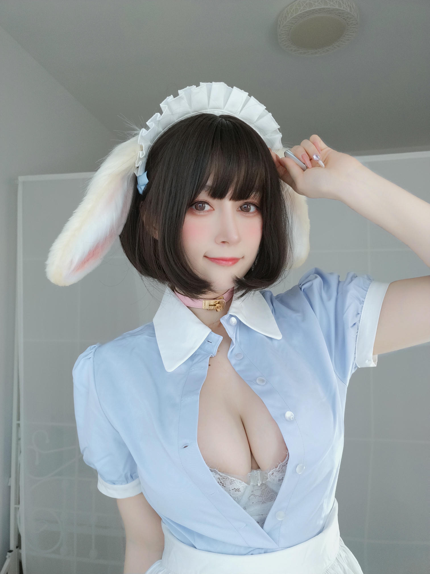 白银81 NO.110 2022年02月会员合集 (全16期) [227P12V-0.99GB]-2022-02-21 兔耳朵女仆_第1集