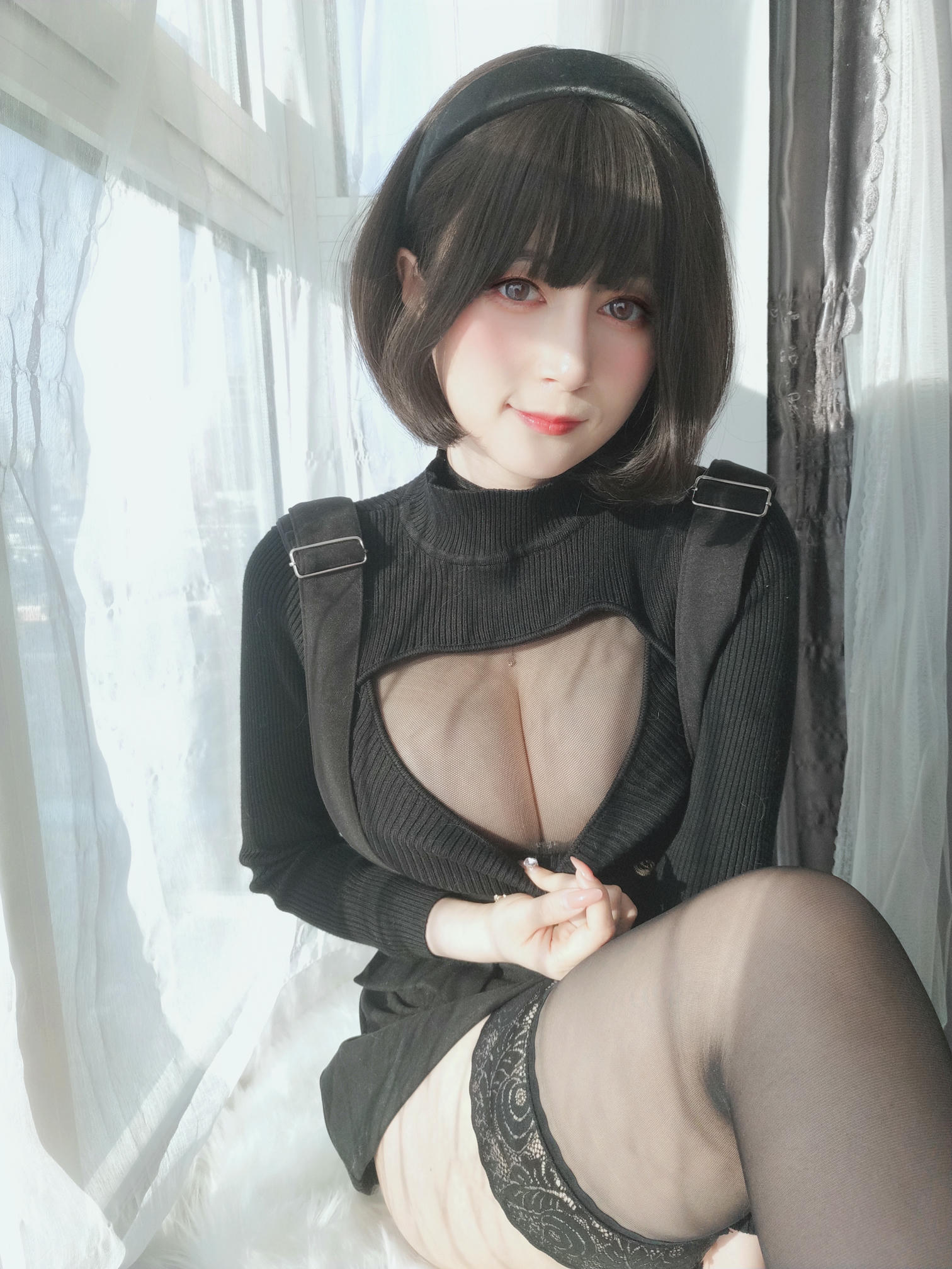 白银81 NO.119 2022年4月会员合集（24期）[386P+11V-1.29G]-2022-04-21 毛衣下的黑色透明连体衣 [28P2V-155MB]_第1集