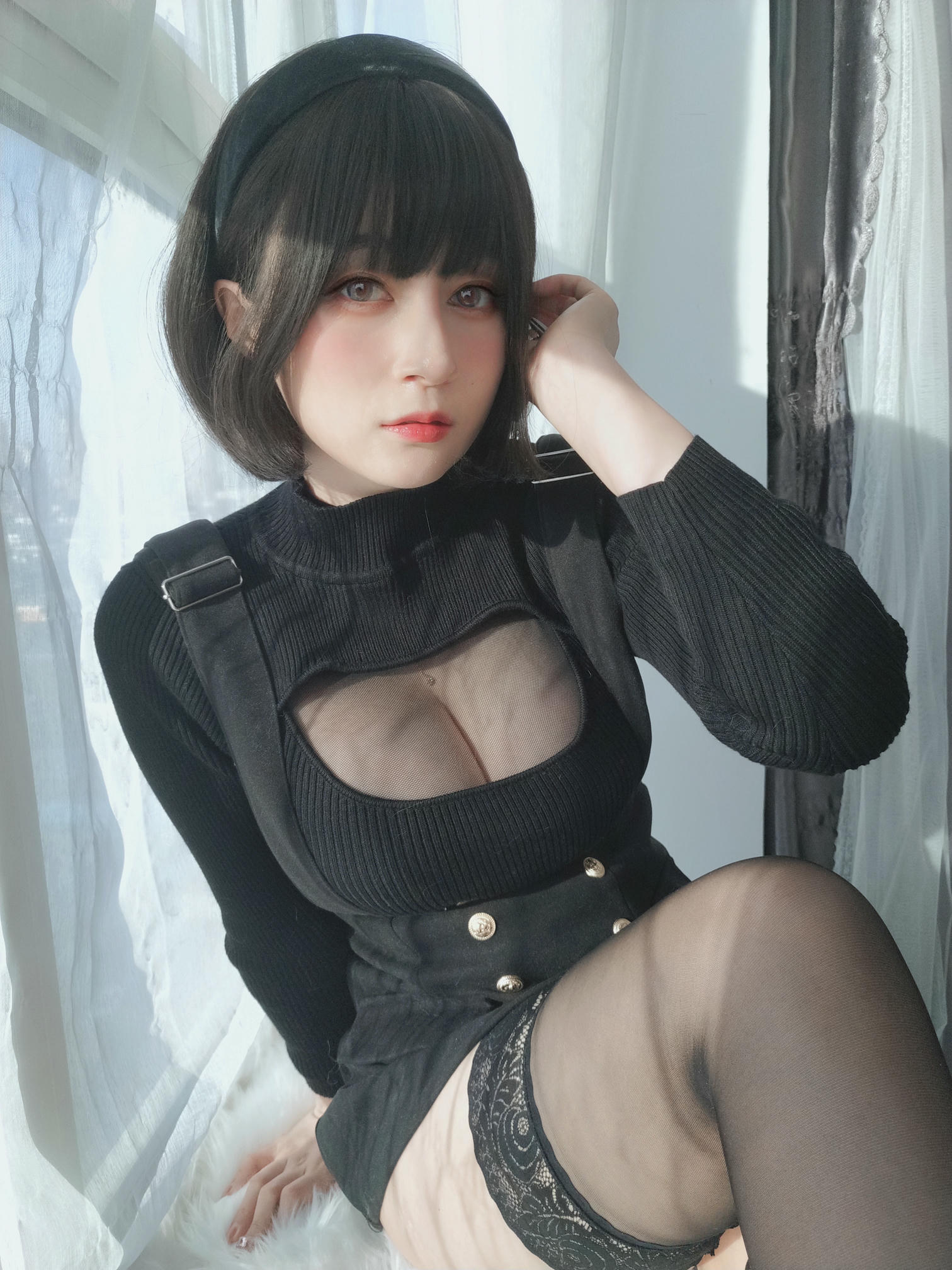 白银81 NO.119 2022年4月会员合集（24期）[386P+11V-1.29G]-2022-04-21 毛衣下的黑色透明连体衣 [28P2V-155MB]_第1集