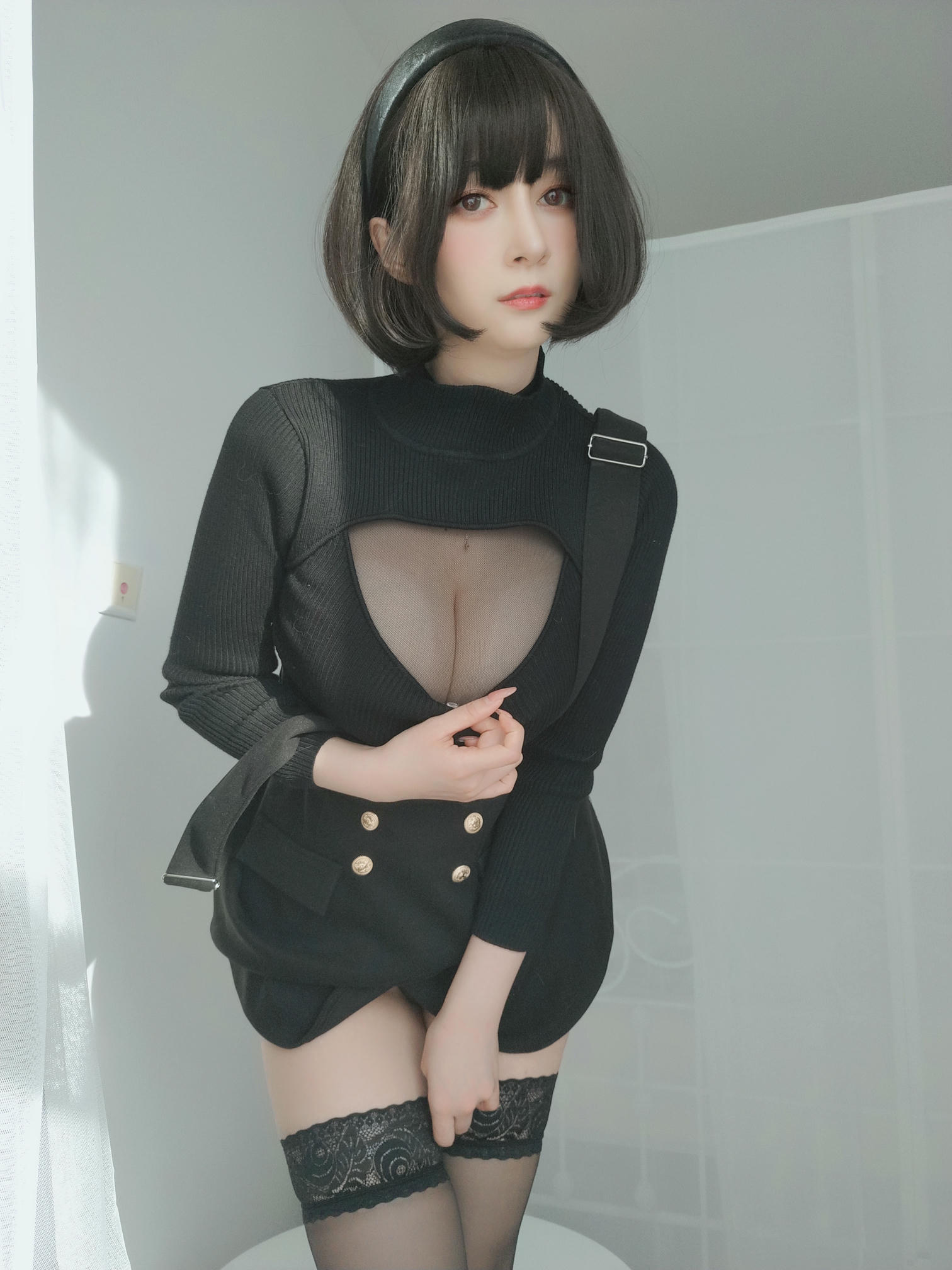 白银81 NO.119 2022年4月会员合集（24期）[386P+11V-1.29G]-2022-04-21 毛衣下的黑色透明连体衣 [28P2V-155MB]_第1集