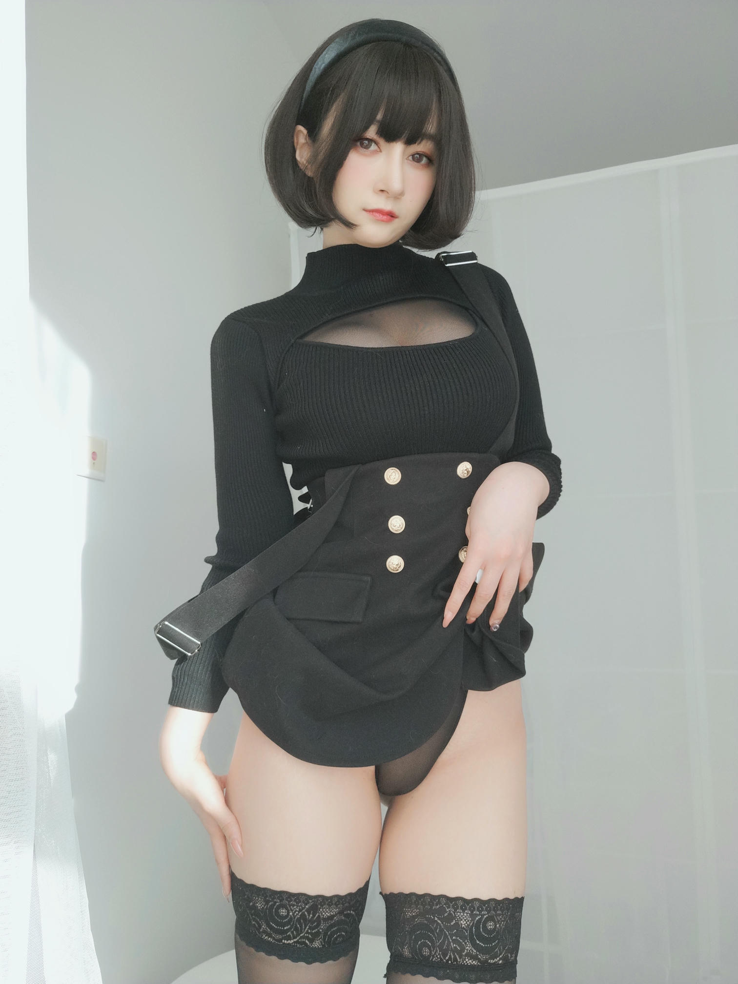 白银81 NO.119 2022年4月会员合集（24期）[386P+11V-1.29G]-2022-04-21 毛衣下的黑色透明连体衣 [28P2V-155MB]_第1集