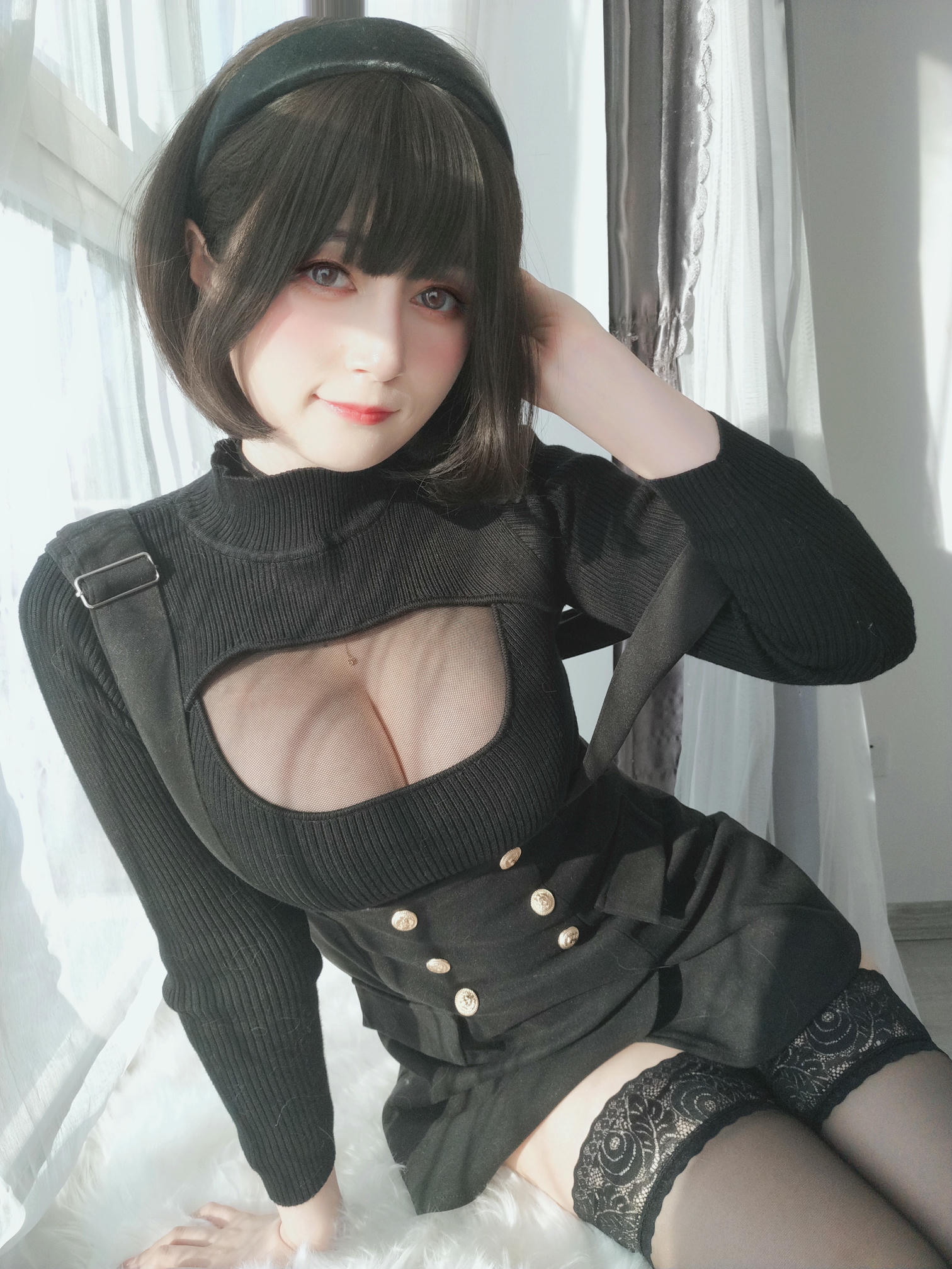 白银81 NO.119 2022年4月会员合集（24期）[386P+11V-1.29G]-2022-04-21 毛衣下的黑色透明连体衣 [28P2V-155MB]_第2集