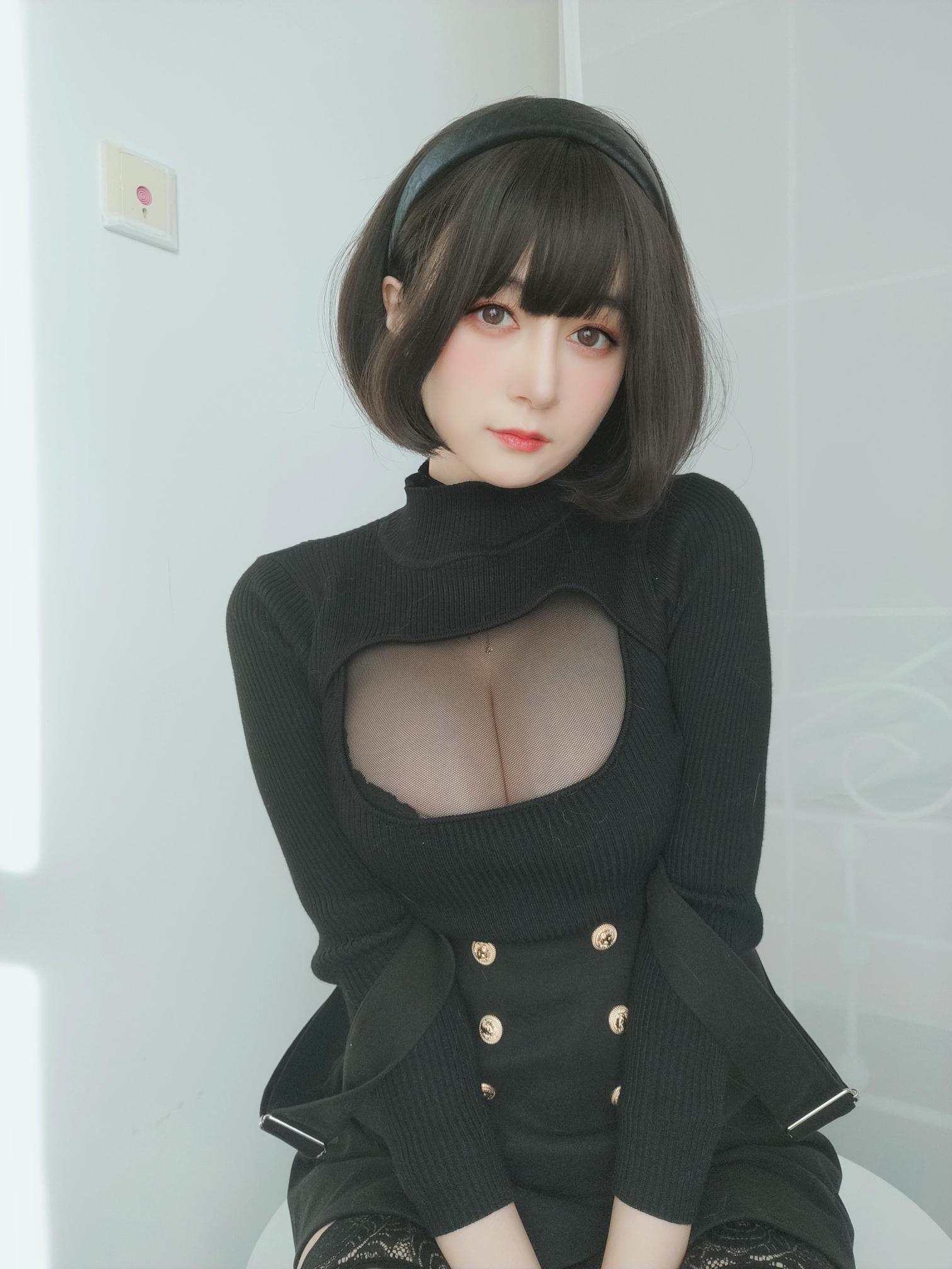 白银81 NO.119 2022年4月会员合集（24期）[386P+11V-1.29G]-2022-04-21 毛衣下的黑色透明连体衣 [28P2V-155MB]_第1集
