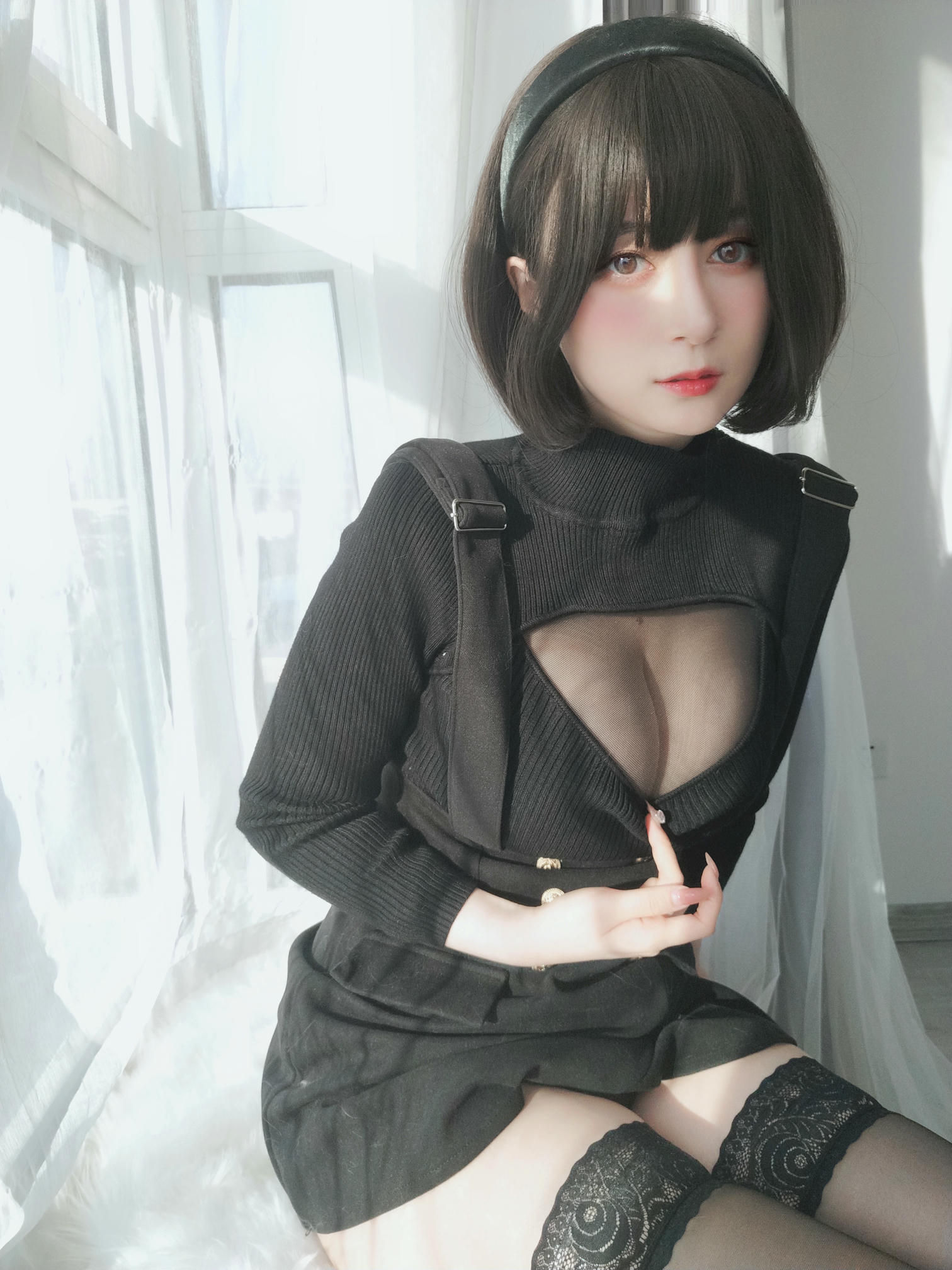 白银81 NO.119 2022年4月会员合集（24期）[386P+11V-1.29G]-2022-04-21 毛衣下的黑色透明连体衣 [28P2V-155MB]_第1集