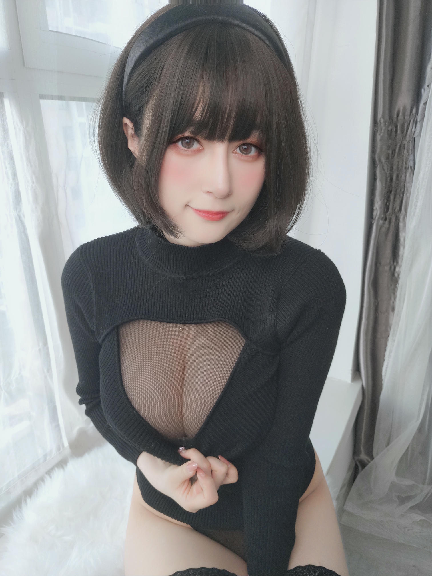 白银81 NO.119 2022年4月会员合集（24期）[386P+11V-1.29G]-2022-04-22 高叉黒連体衣 [29P1V-111MB]_第1集
