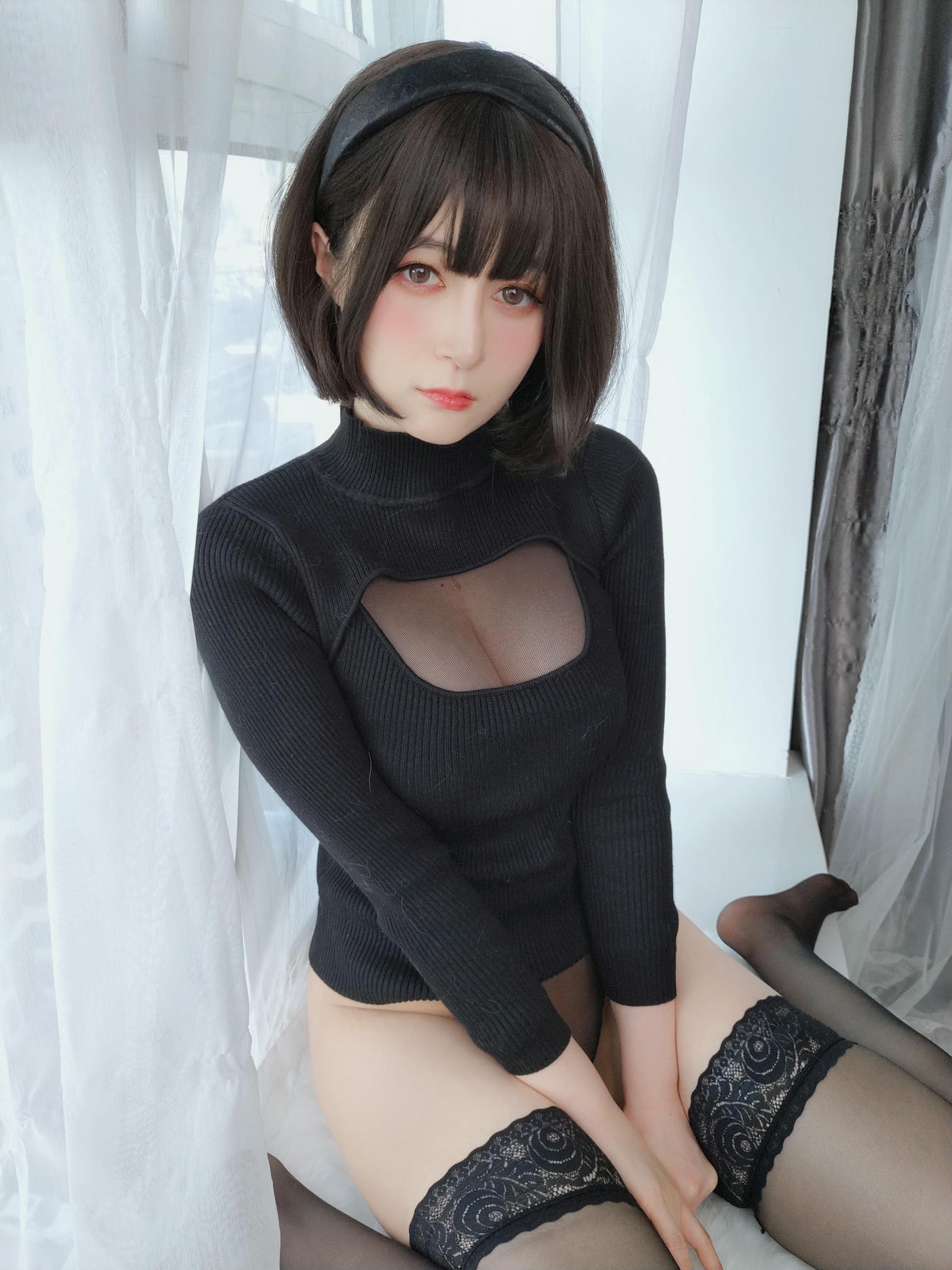 白银81 NO.119 2022年4月会员合集（24期）[386P+11V-1.29G]-2022-04-22 高叉黒連体衣 [29P1V-111MB]_第1集