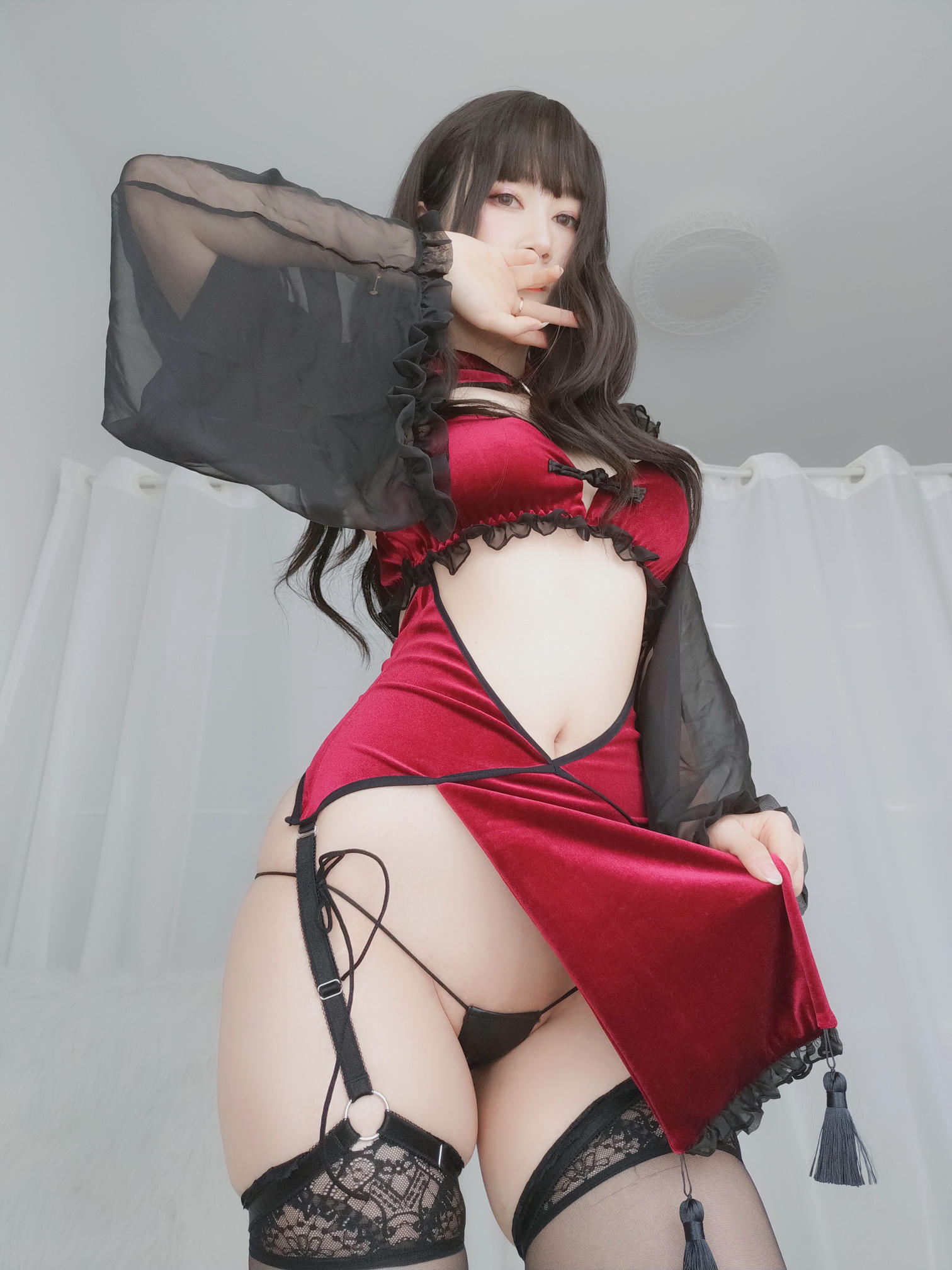 白银81 NO.040 红丝绒旗袍 [155P6V-798MB]_第6集