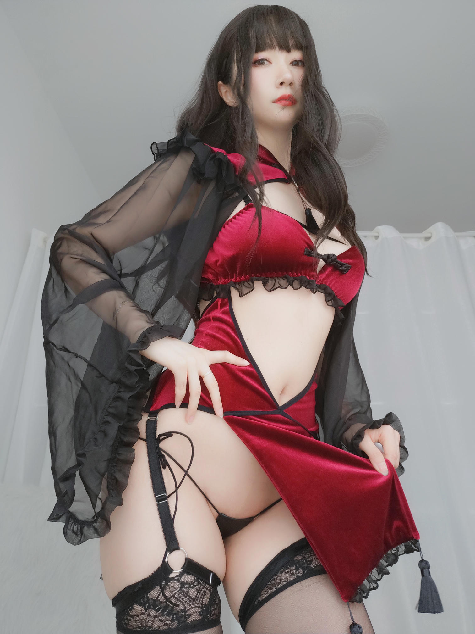 白银81 NO.040 红丝绒旗袍 [155P6V-798MB]_第6集