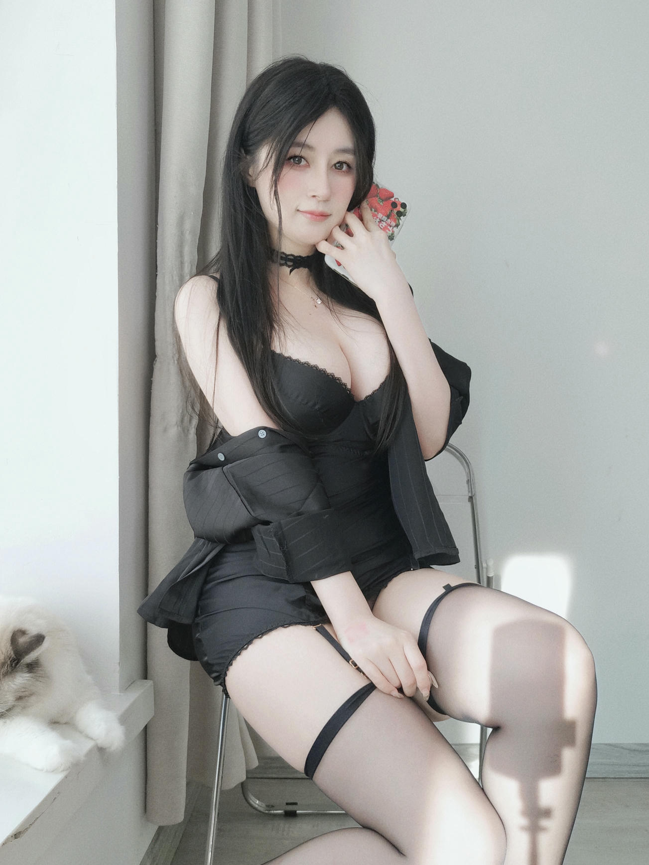 白银81 NO.146 Fantia 2023年10月 [349P8V-2.94GB]-2023-10-16 黒いパジャマ5 [19P-140.09MB]_第1集