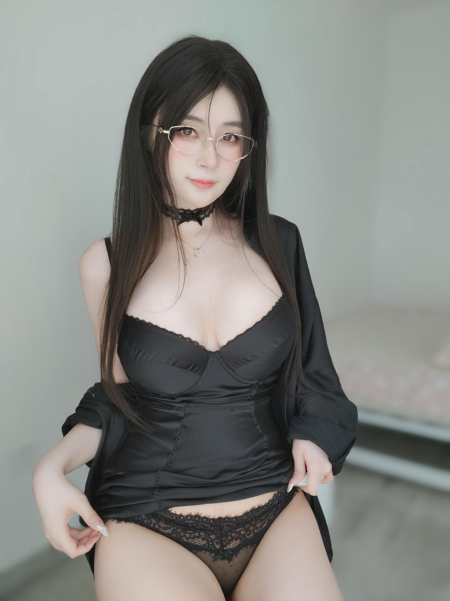 白银81 NO.150 Fantia 2023年11月订阅 (22套)[266P-3V-2.15G]-2023-11-11 黒いパジャマ9 [15P]_第1集