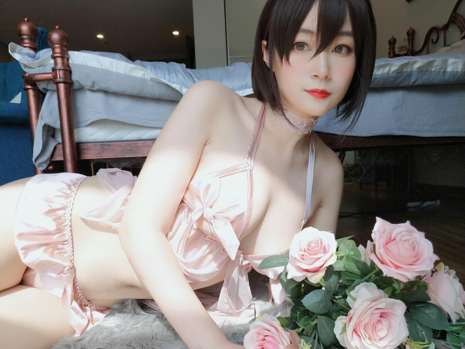 白银81 NO.007 粉色蝴蝶睡衣 [41P2V-344MB]_第2集