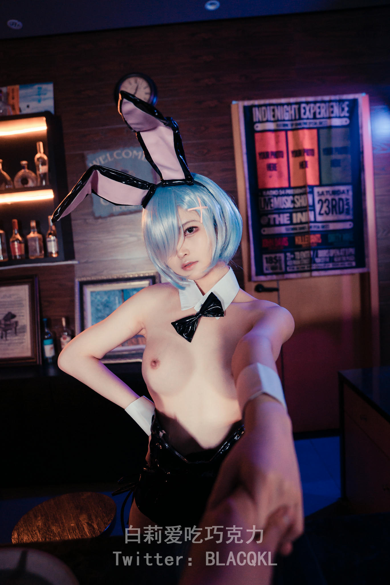 白莉爱吃巧克力 NO.003 雷姆 兔女郎 [71P 663MB]_第3集