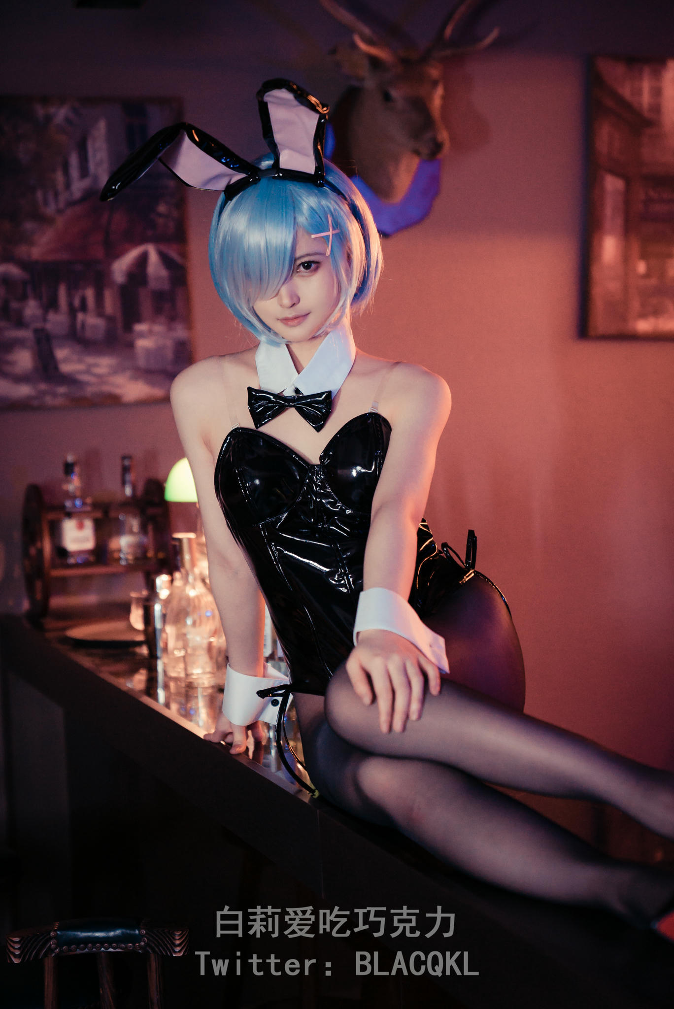 白莉爱吃巧克力 NO.003 雷姆 兔女郎 [71P 663MB]_第3集