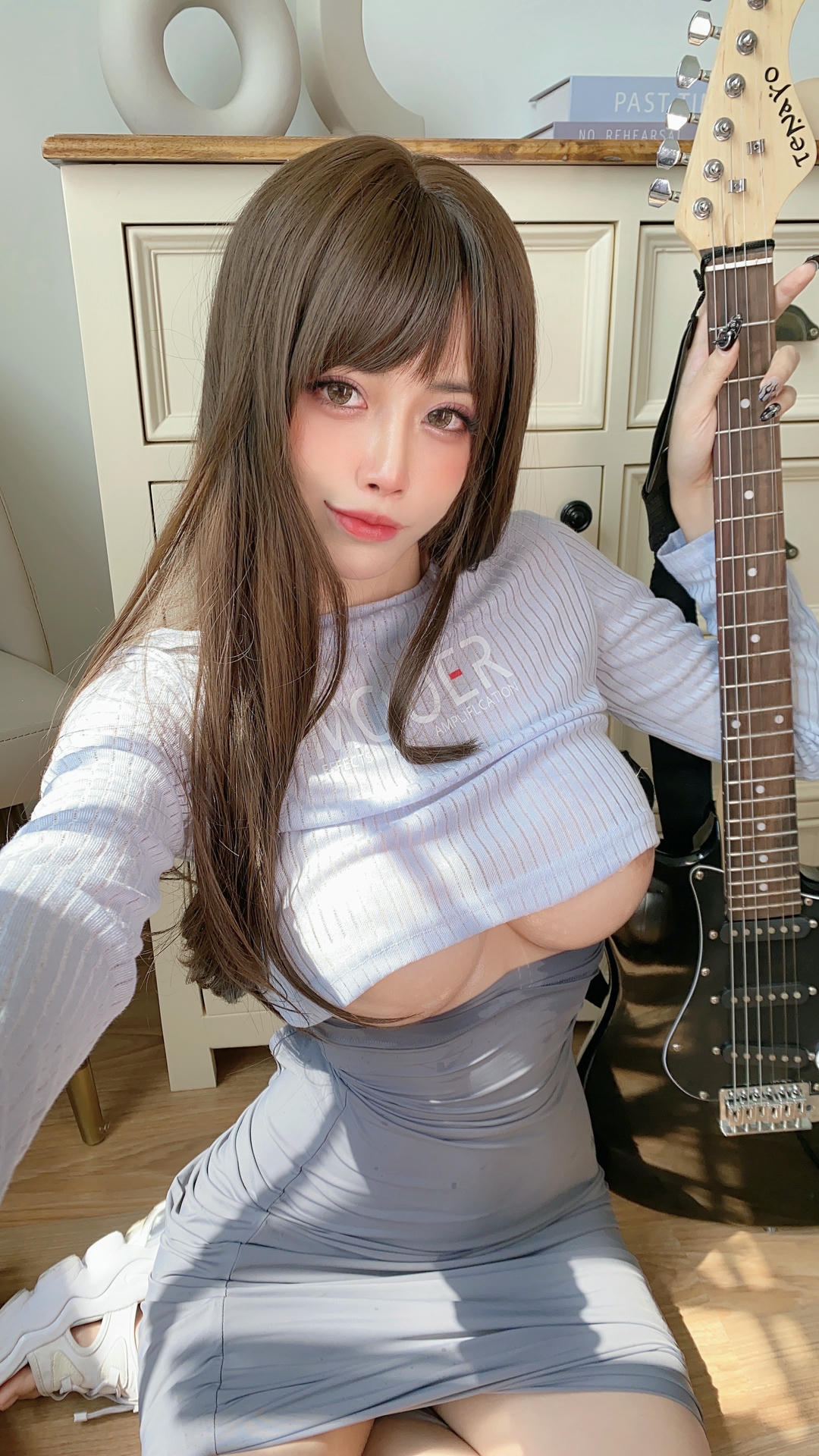日本coser-Byoru NO.110 吉他妹妹 [55P7V-771MB]-Hitomio16 Guitar sister selfies & videos_第1集