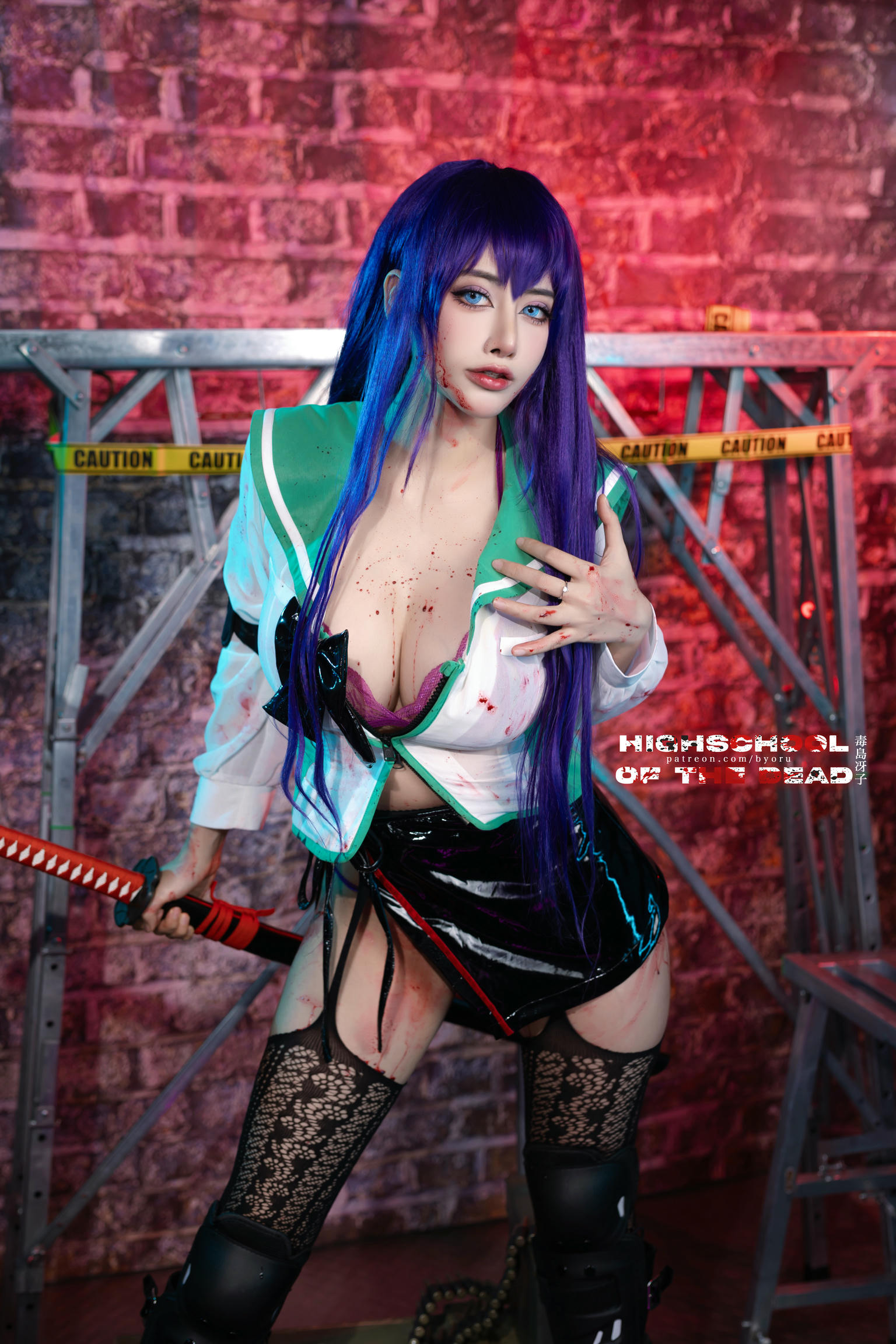 日本coser-Byoru NO.183 Saeko Busujima [48P／414MB]_第1集