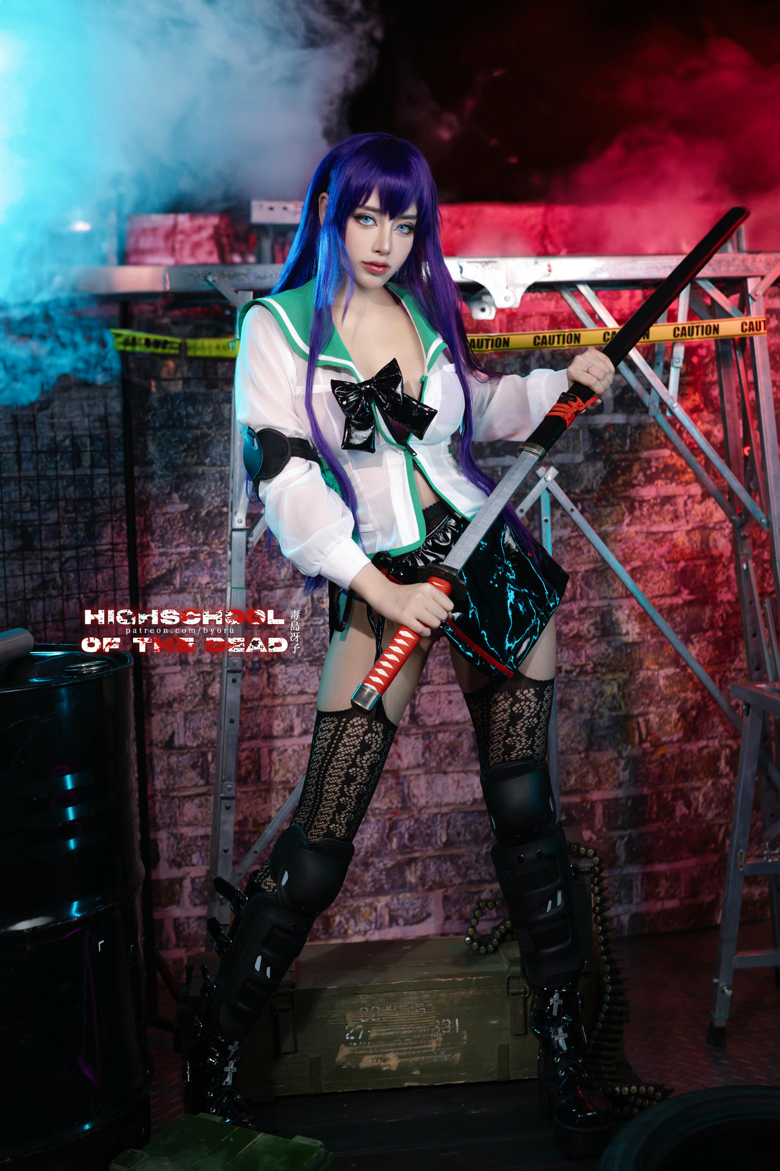 日本coser-Byoru NO.183 Saeko Busujima [48P／414MB]_第3集