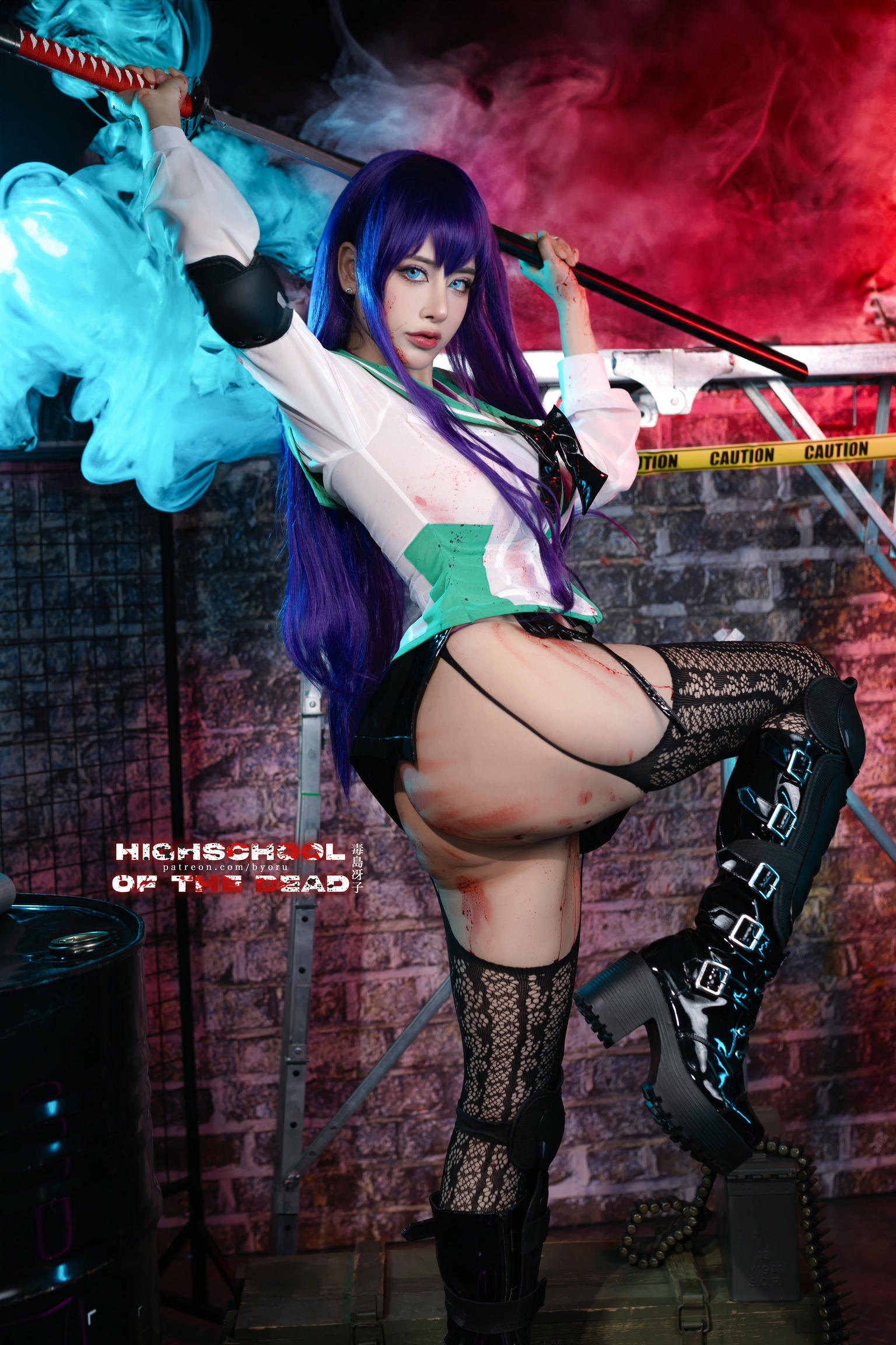 日本coser-Byoru NO.183 Saeko Busujima [48P／414MB]_第1集