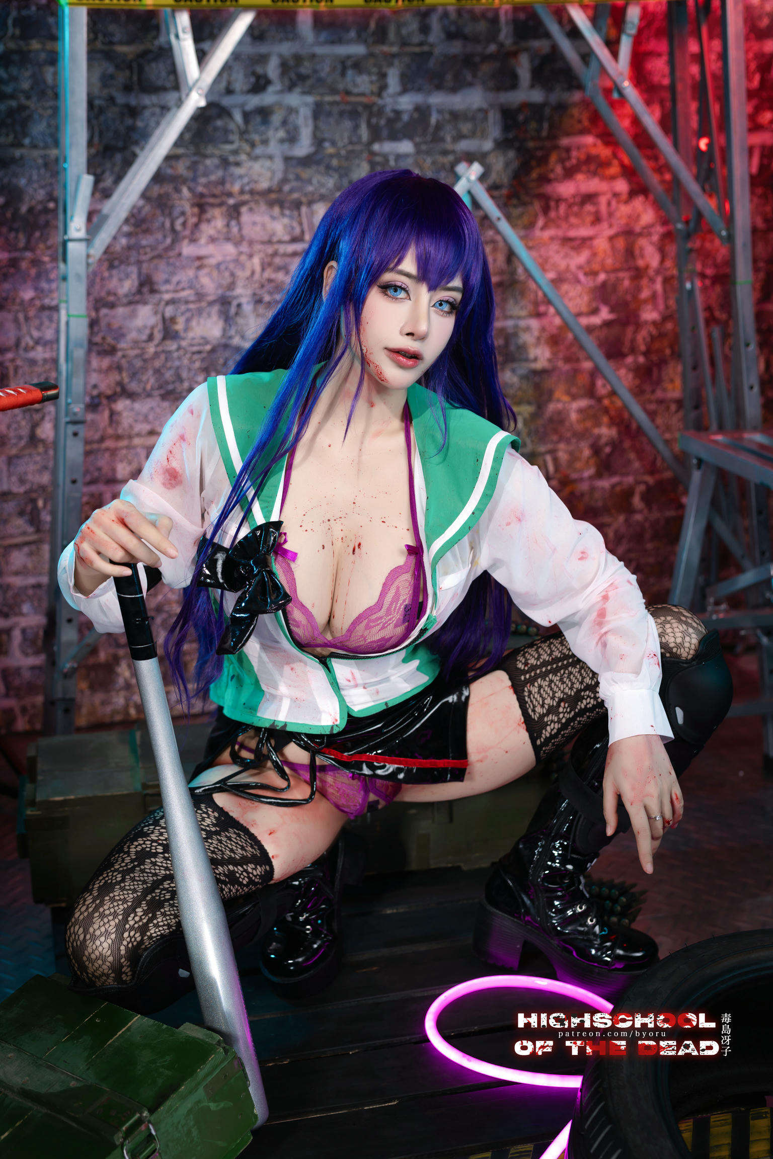 日本coser-Byoru NO.183 Saeko Busujima [48P／414MB]_第1集