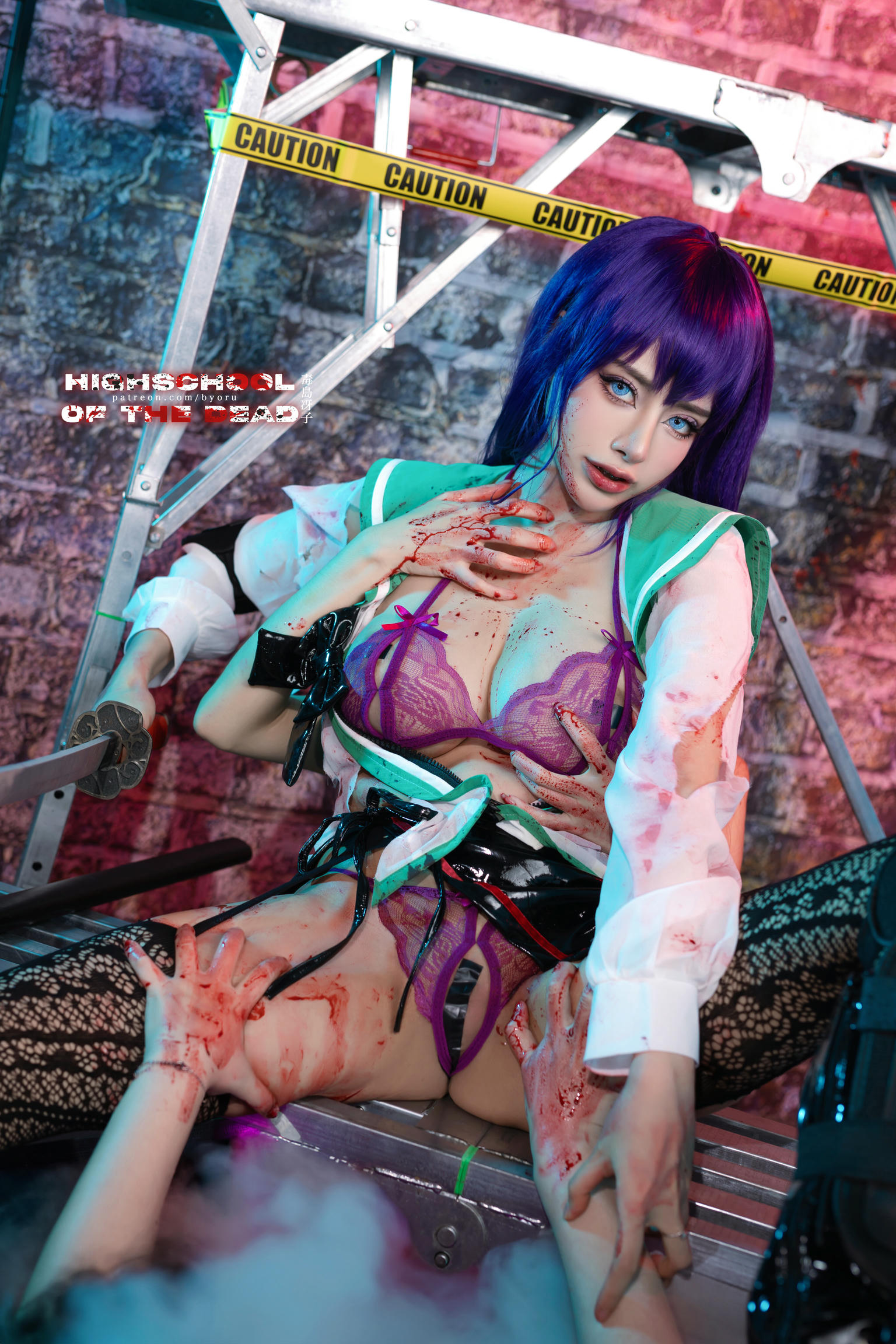 日本coser-Byoru NO.190 Saeko Busujima HD [47P+9V／1.38GB]_第2集