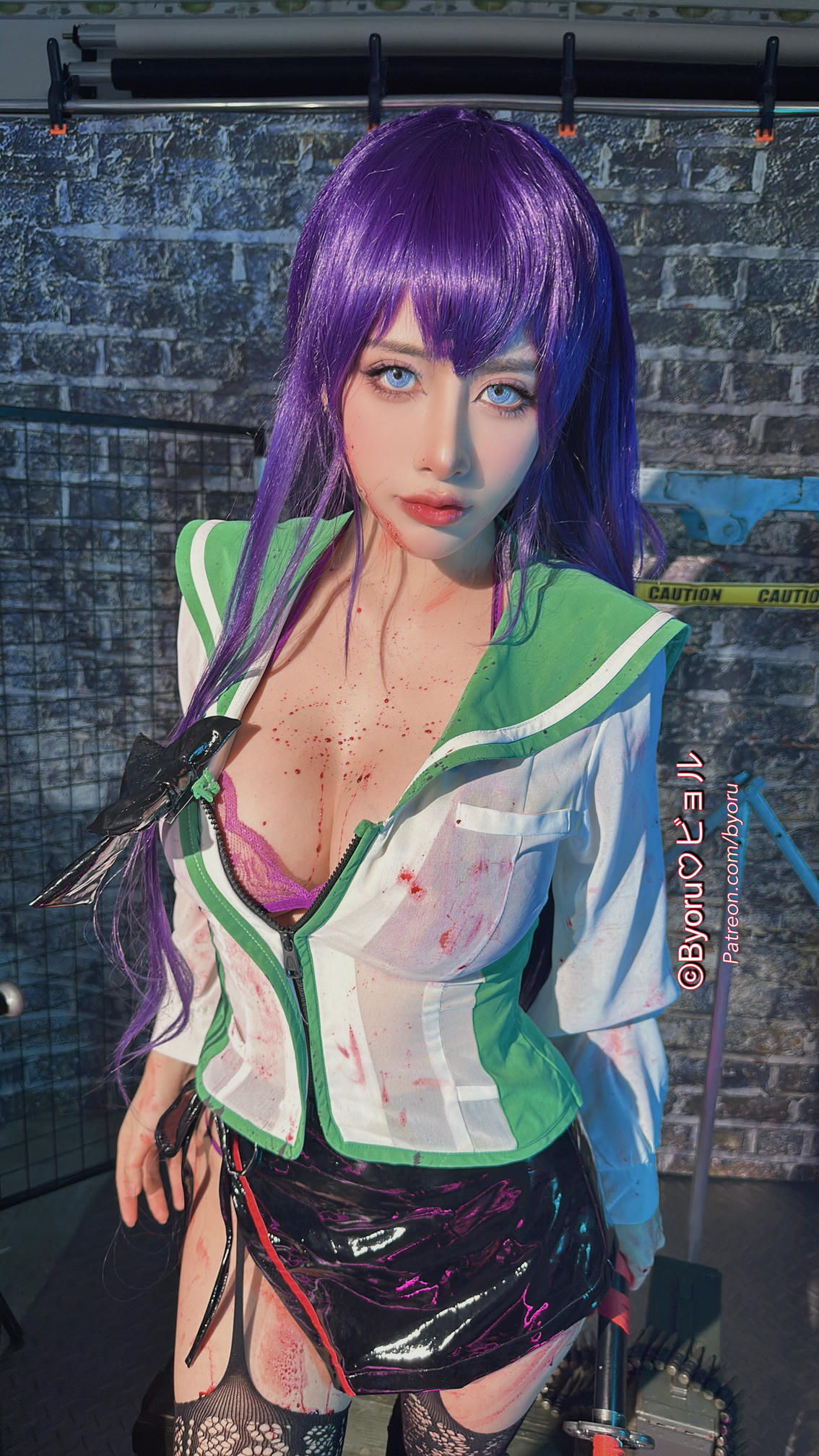 日本coser-Byoru NO.190 Saeko Busujima HD [47P+9V／1.38GB]_第2集