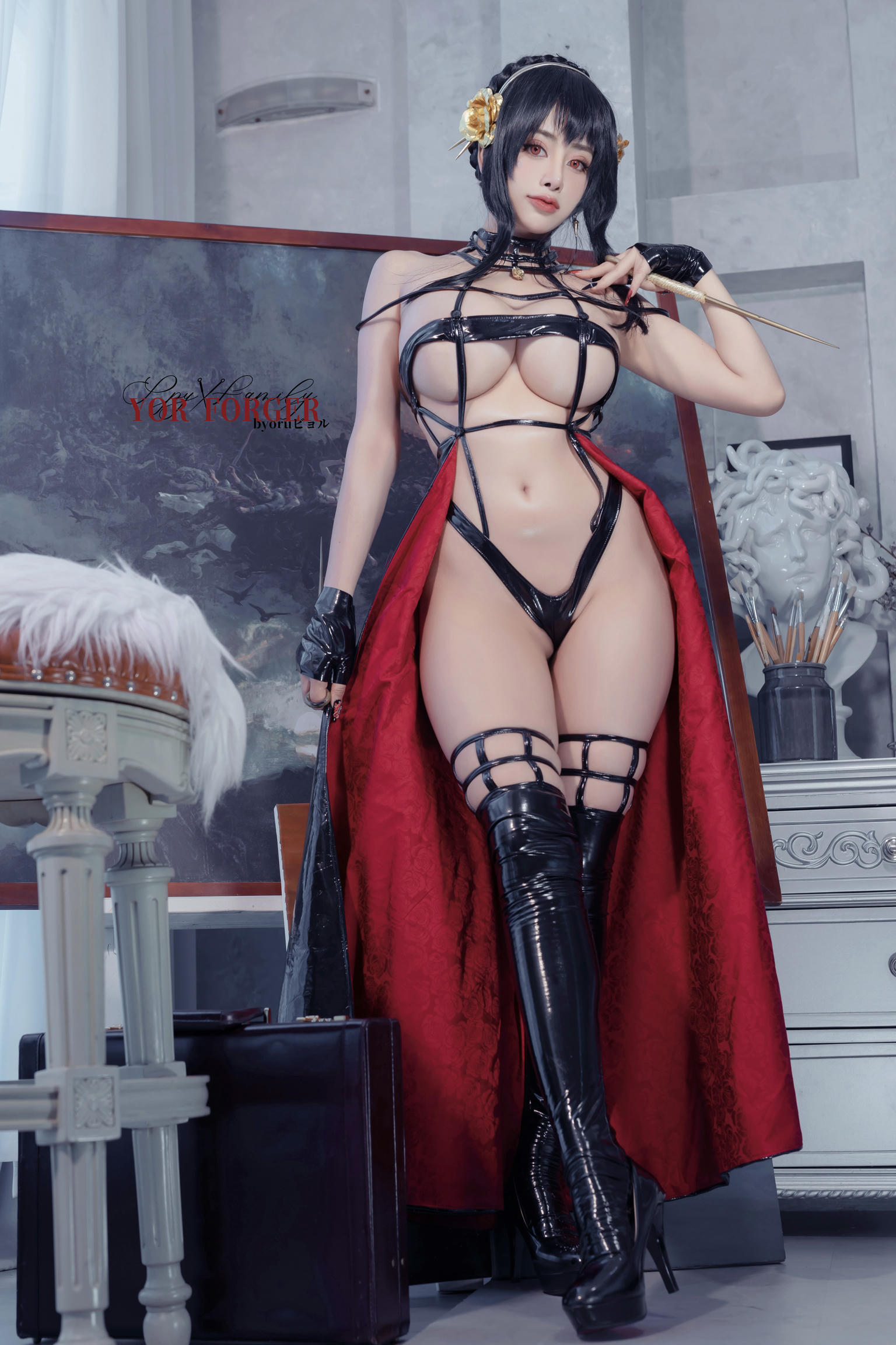 日本coser-Byoru NO.199 Yor Forger Set[48P-8V-581.3M]_第1集