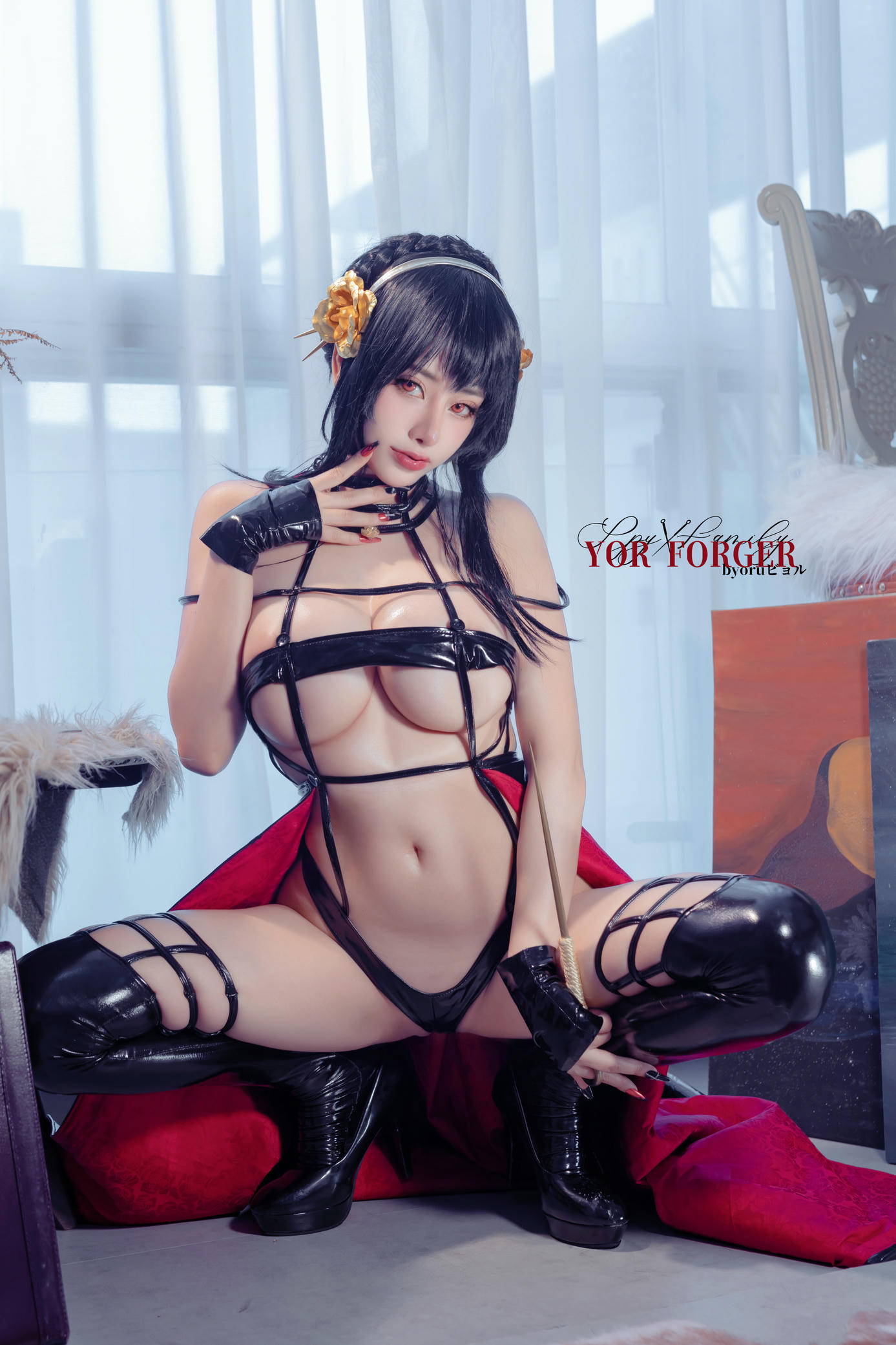 日本coser-Byoru NO.199 Yor Forger Set[48P-8V-581.3M]_第2集