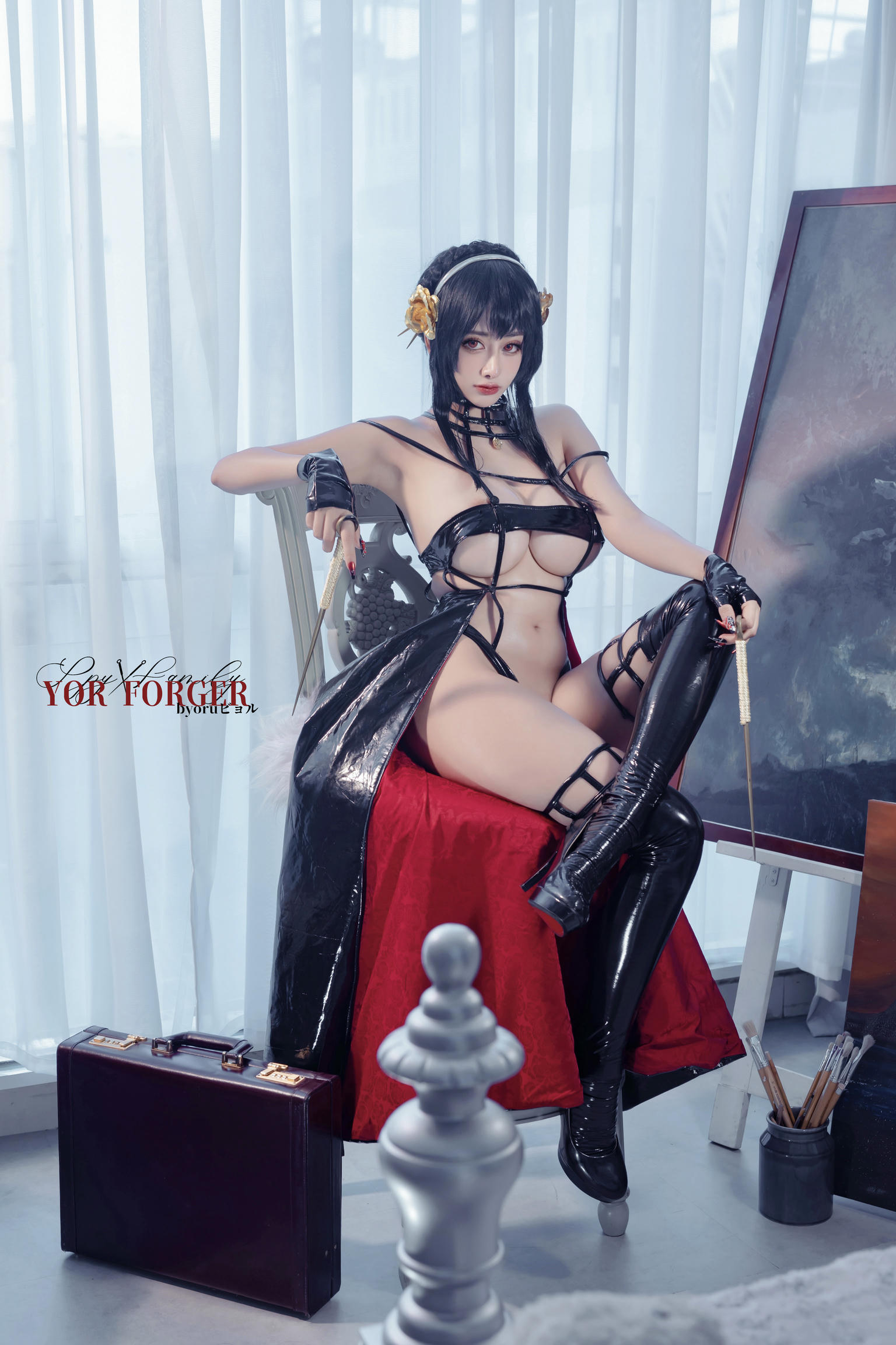 日本coser-Byoru NO.199 Yor Forger Set[48P-8V-581.3M]_第1集