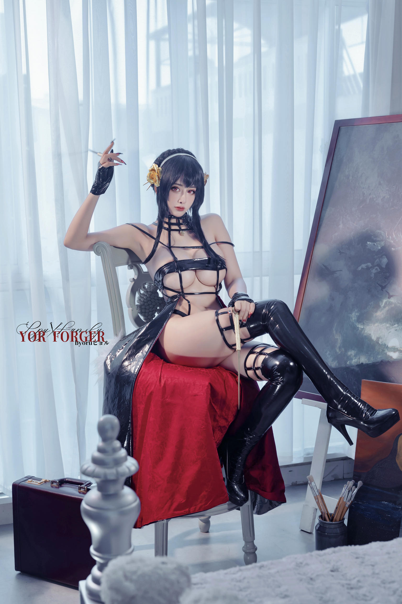 日本coser-Byoru NO.199 Yor Forger Set[48P-8V-581.3M]_第1集