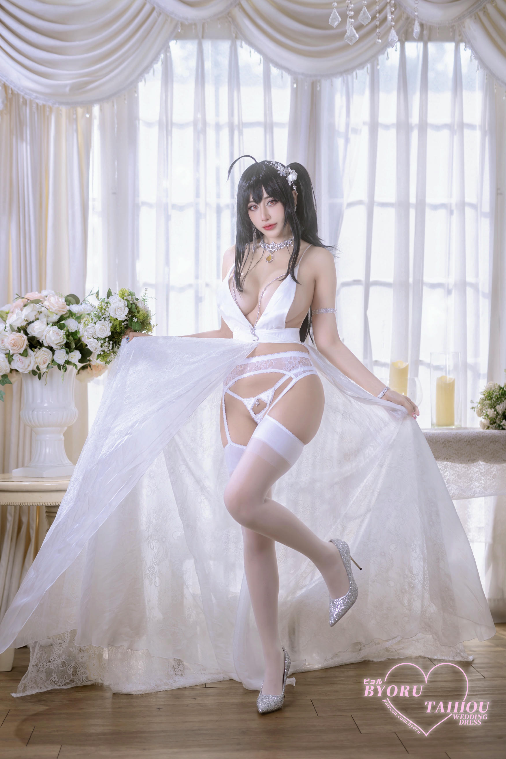 日本coser-Byoru NO.206 Taihou wedding dress [52P+8V／892MB]_第1集