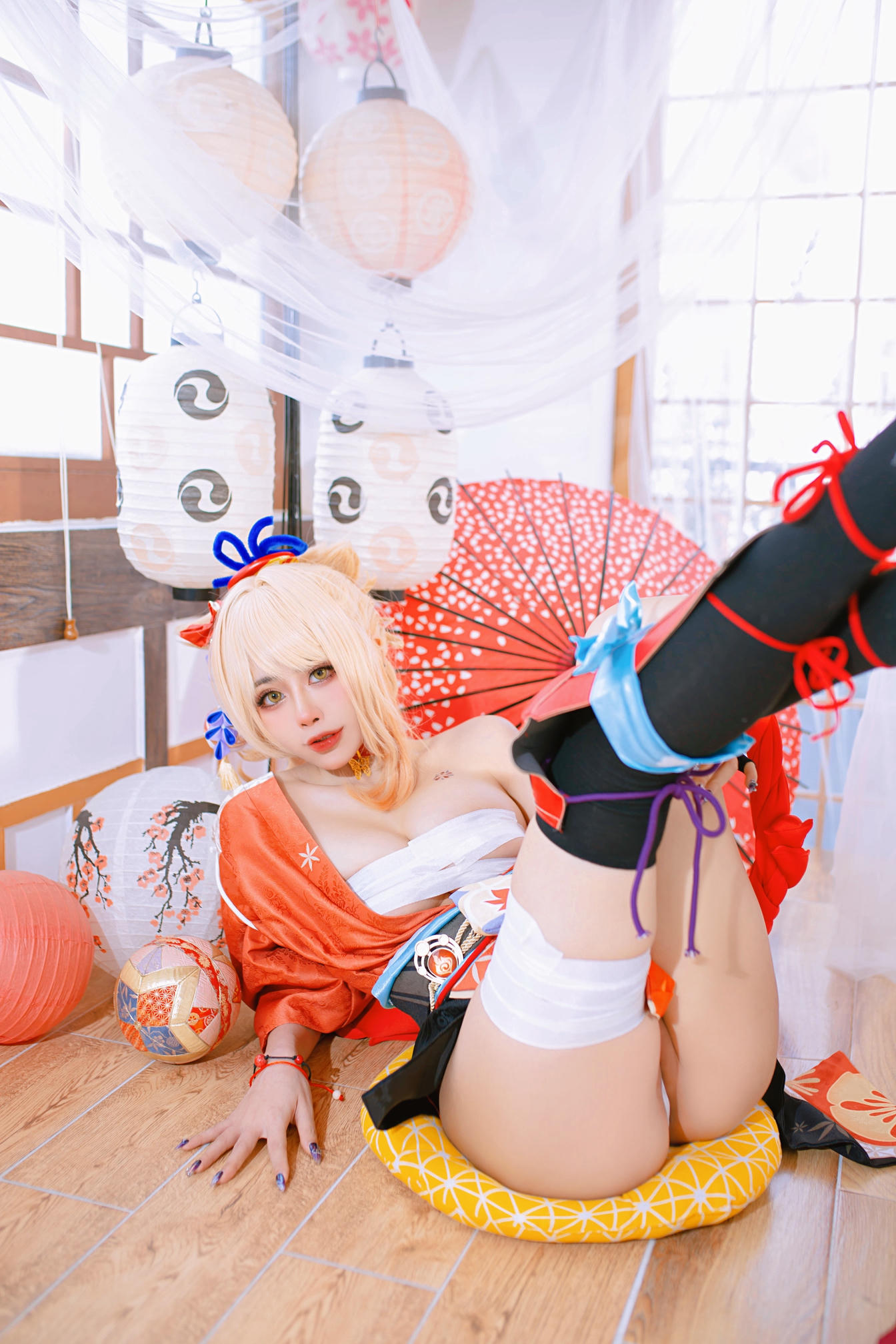日本coser-Byoru NO.214 Yoimiya Genshin Impact[58P-2V-365.6M]_第1集