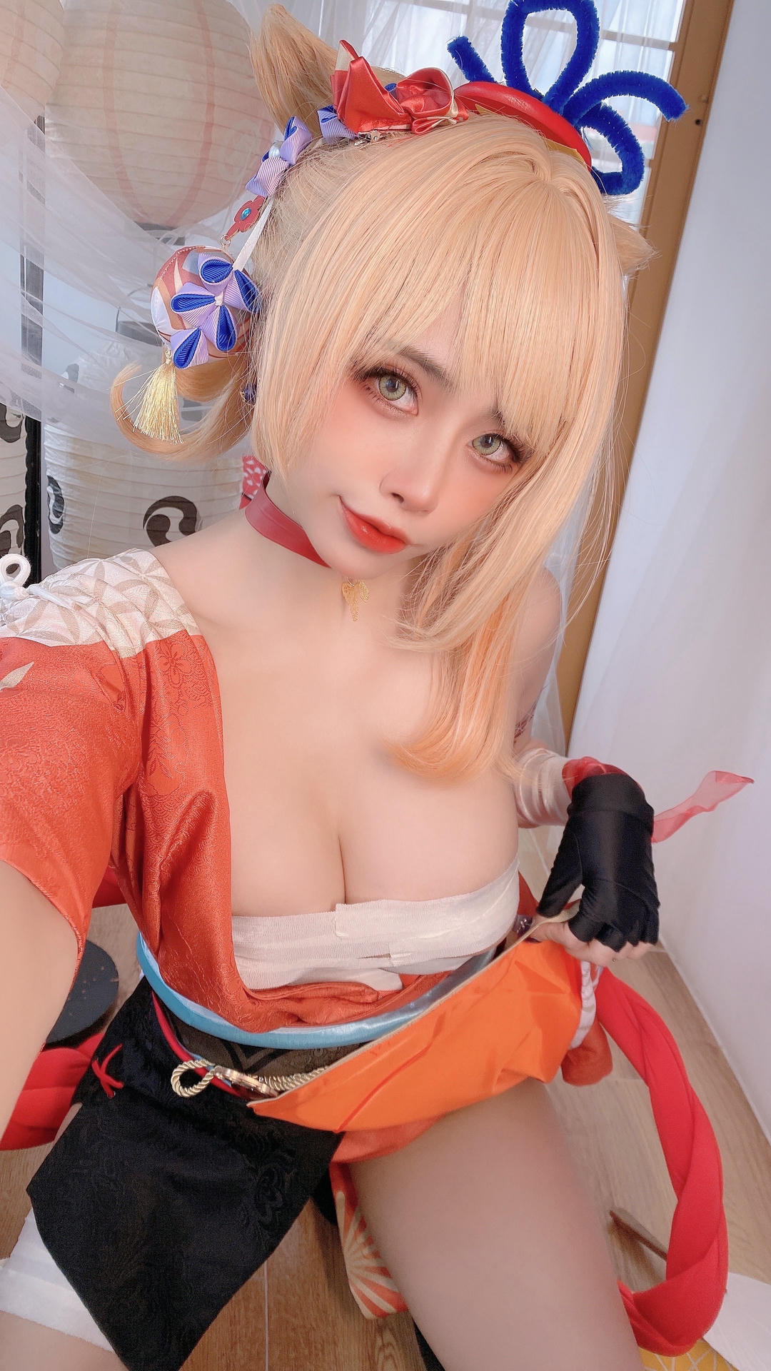 日本coser-Byoru NO.214 Yoimiya Genshin Impact[58P-2V-365.6M]_第2集
