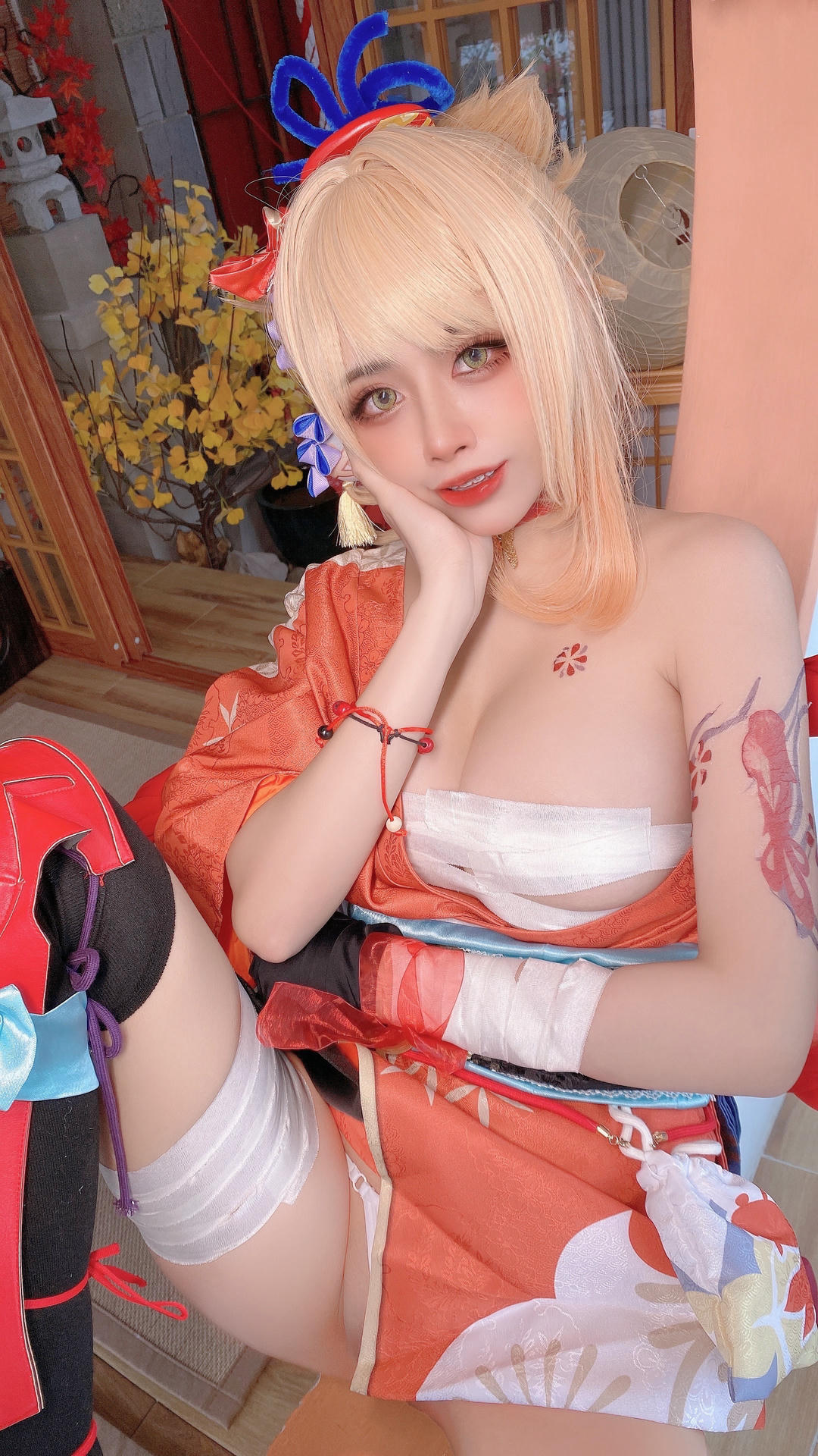 日本coser-Byoru NO.214 Yoimiya Genshin Impact[58P-2V-365.6M]_第3集