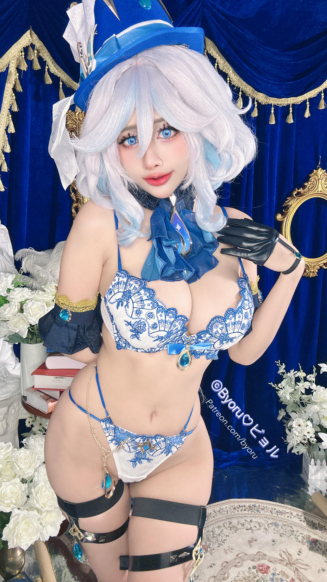 日本coser-Byoru NO.217 Furina & Honkai Star Rail [58P+8V／1.69GB]-Furina phoneset_第1集