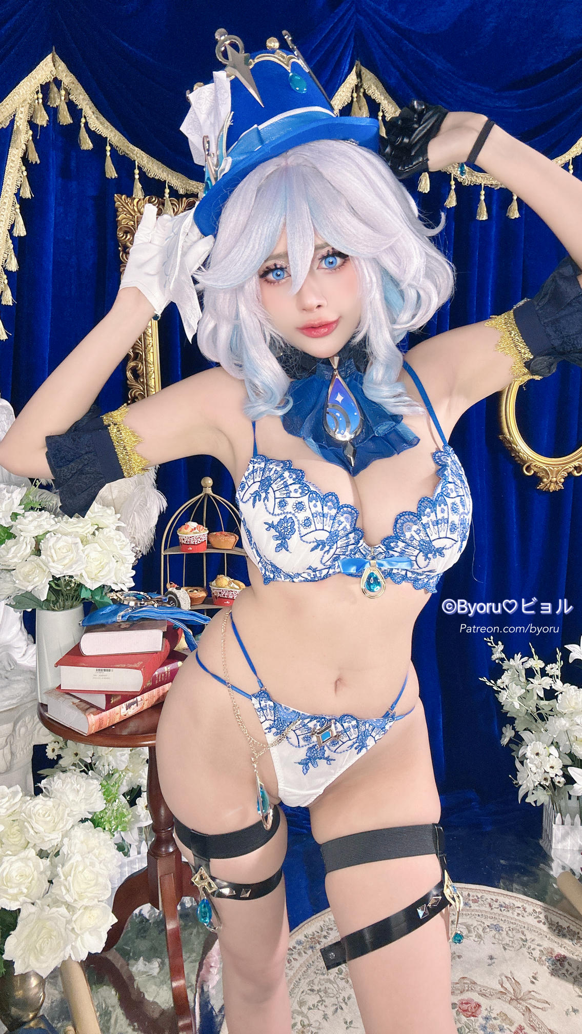 日本coser-Byoru NO.217 Furina & Honkai Star Rail [58P+8V／1.69GB]-Furina phoneset_第1集