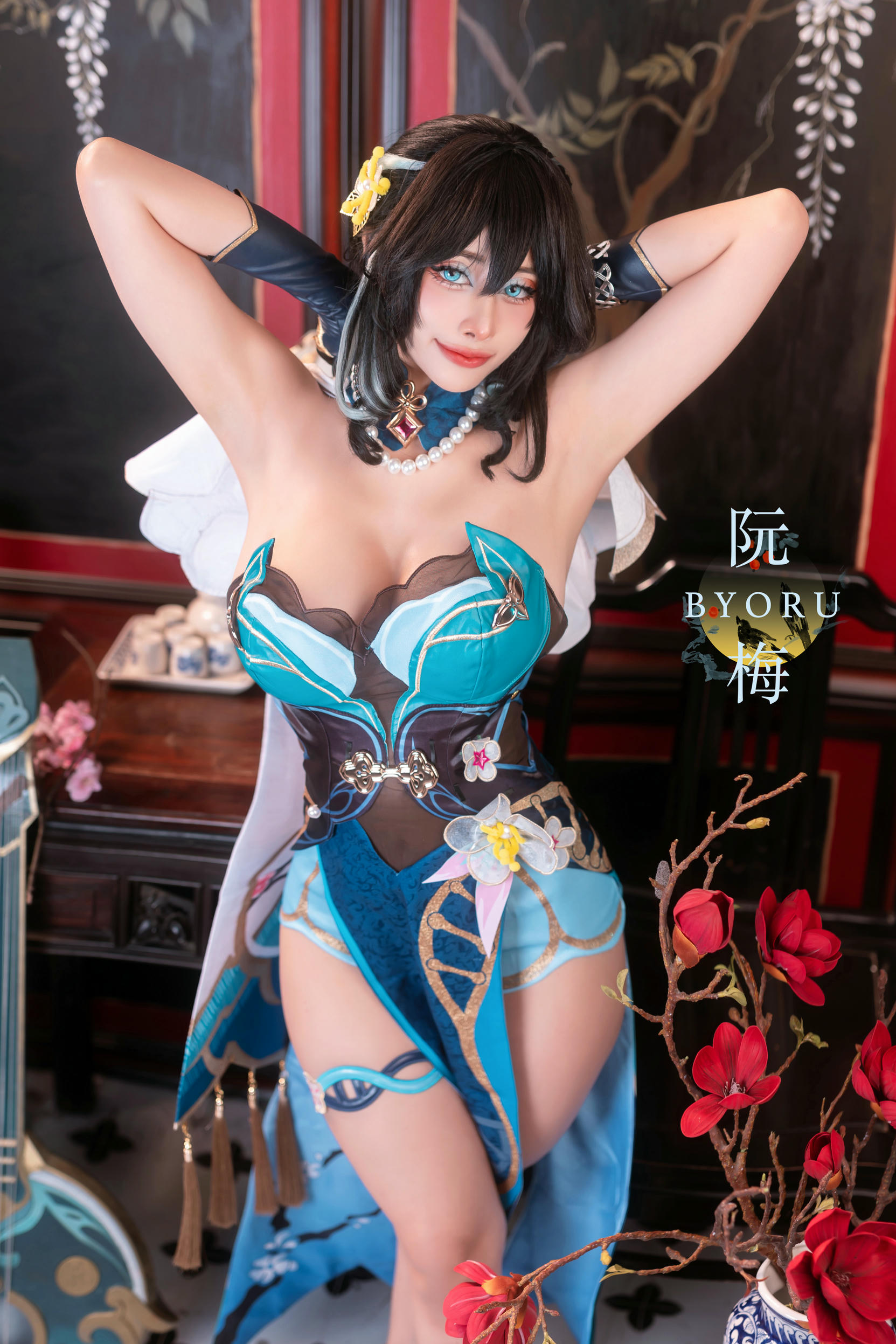 日本coser-Byoru NO.218 Ruan Mei & Honkai Star Rail [57P+13V／2.03GB]-Ruan Mei HD_第1集