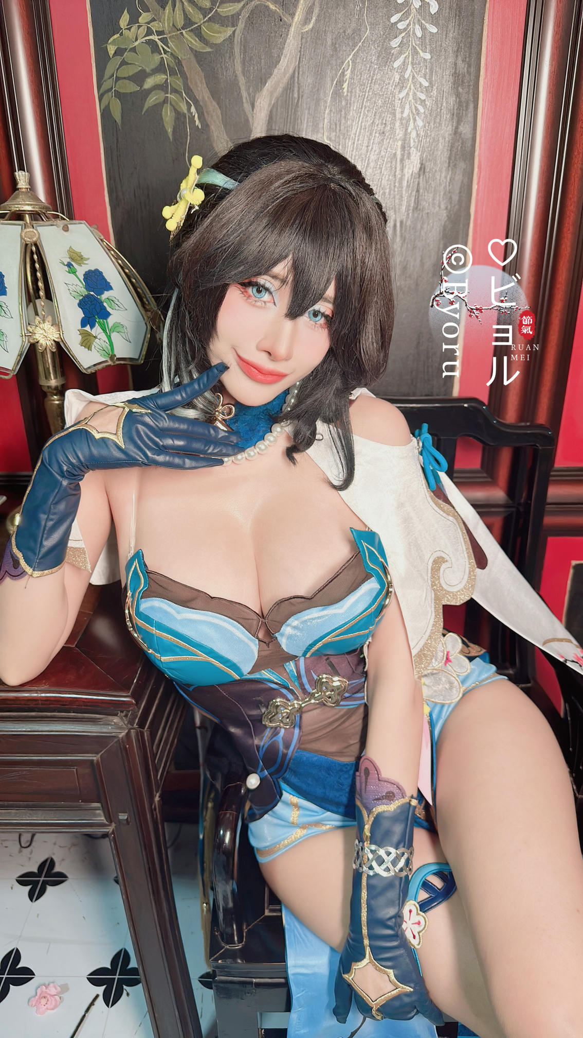 日本coser-Byoru NO.218 Ruan Mei & Honkai Star Rail [57P+13V／2.03GB]-Ruan Mei phoneset_第1集
