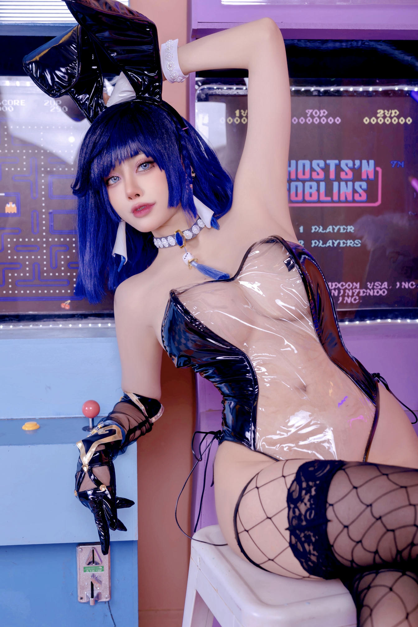 日本coser-Byoru NO.221 Yelan Genshin Impact [80P9V 681MB]_第2集